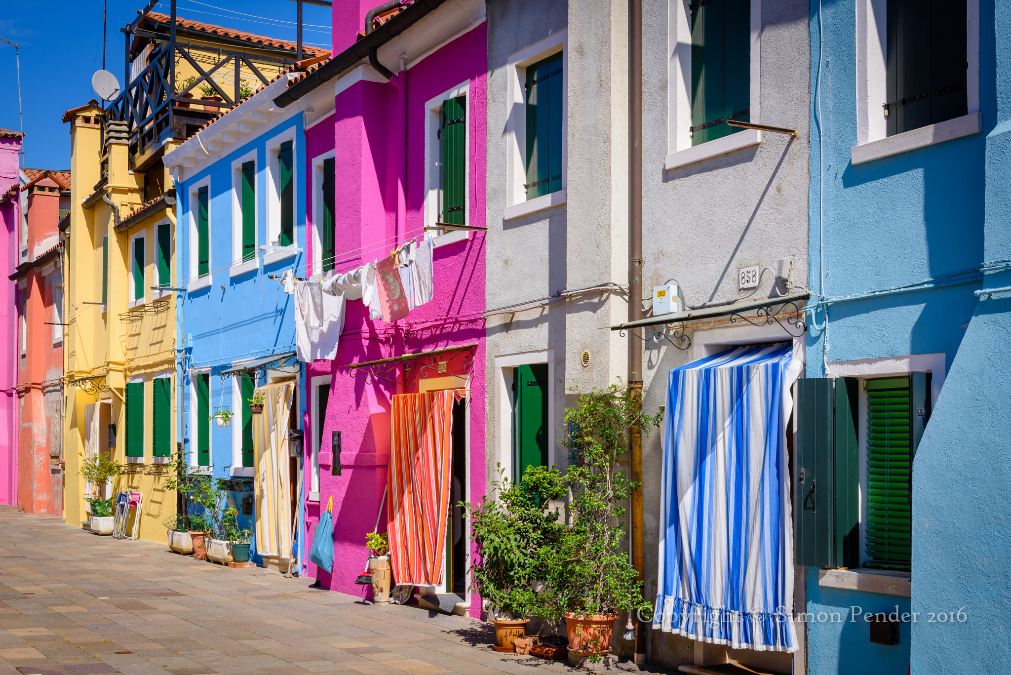 Nikon D810 + Sigma 50mm F1.4 EX DG HSM sample photo. Burano houses photography