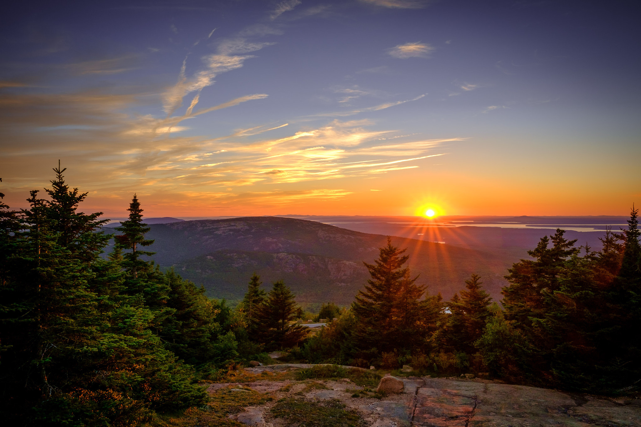 Fujifilm X-E1 + Fujifilm XF 16mm F1.4 R WR sample photo. Acadia sunset photography