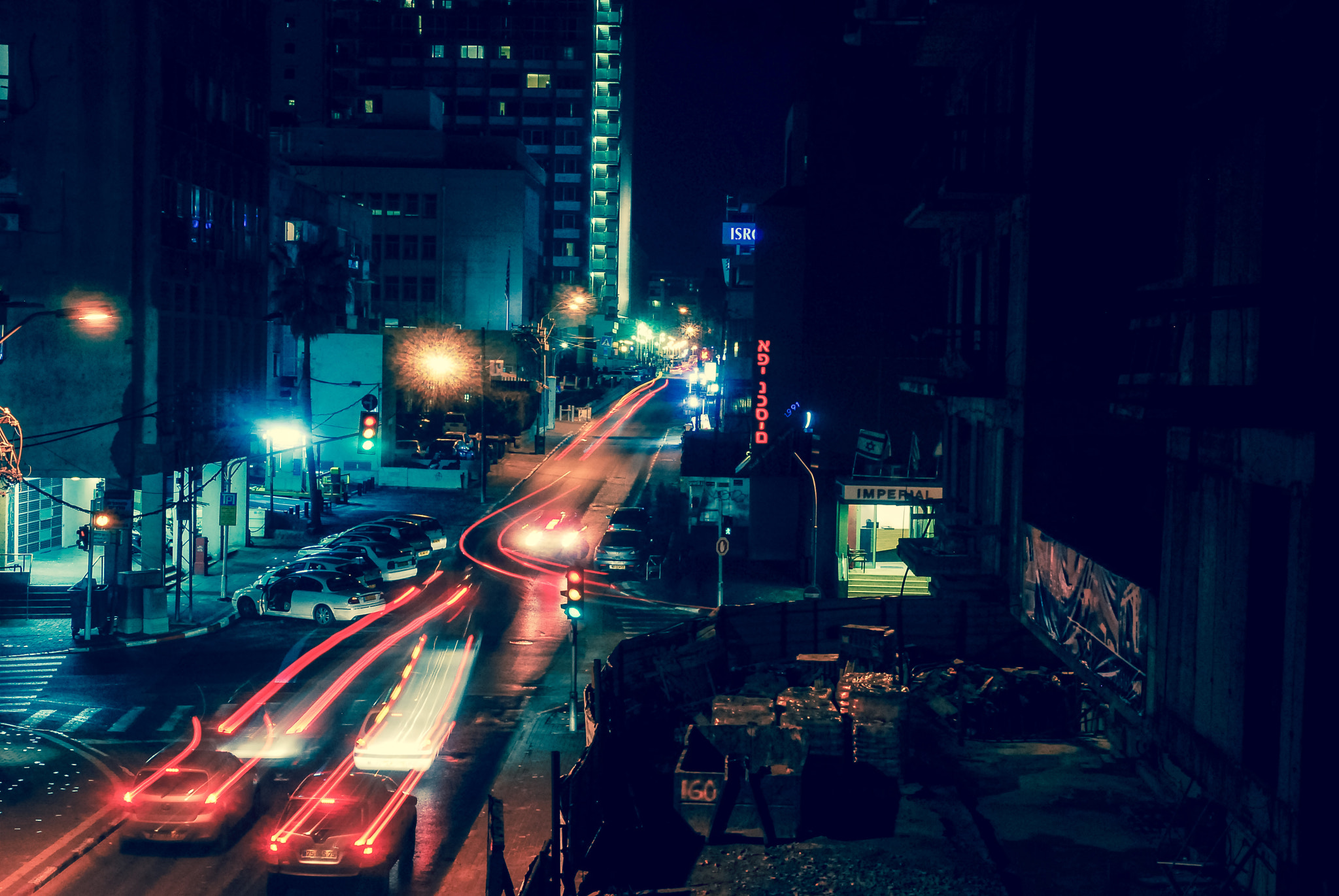 Nikon D200 sample photo. Tel aviv at night photography
