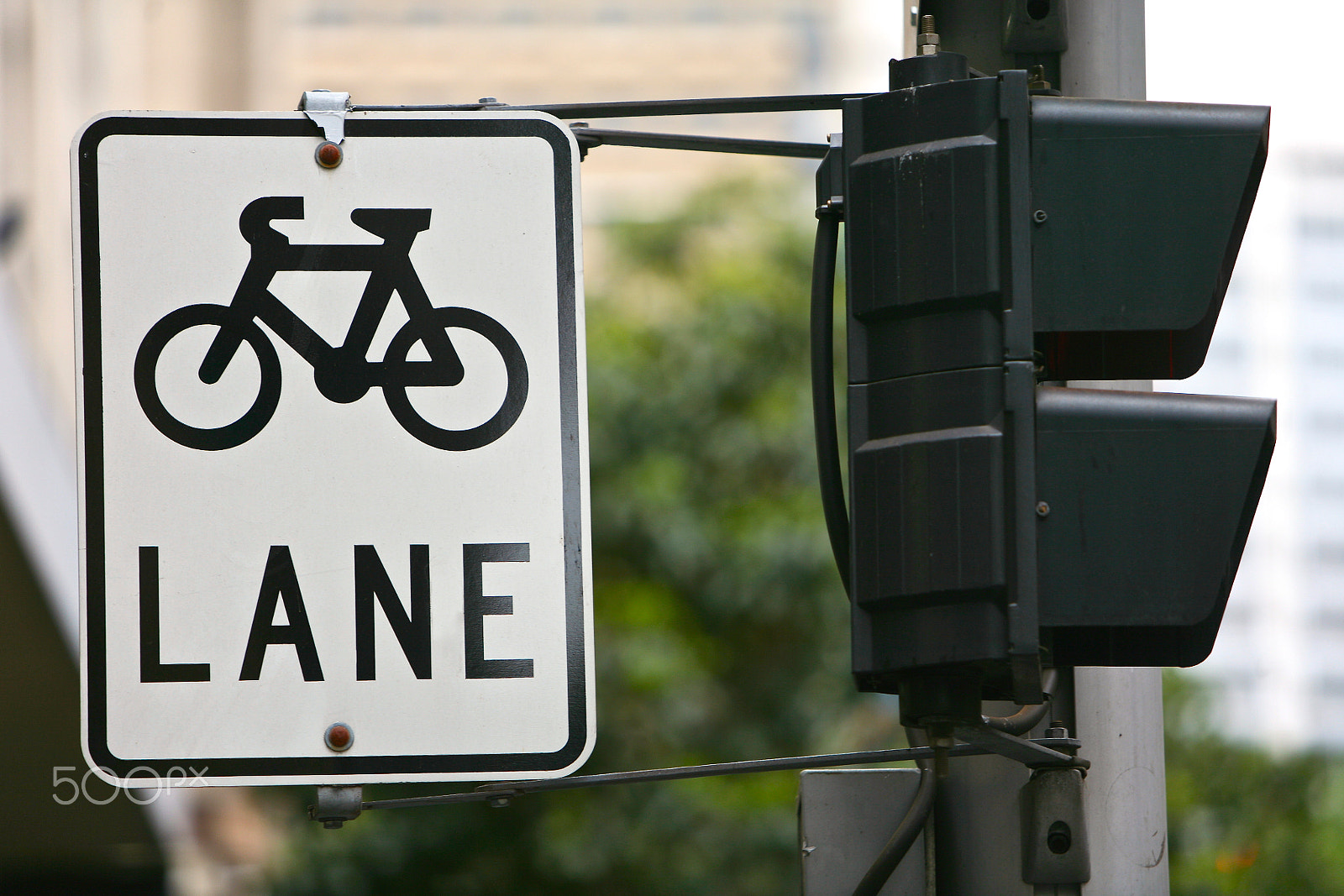 Canon EF 70-200mm F2.8L IS USM sample photo. Bicycle cycle lane, sign photography