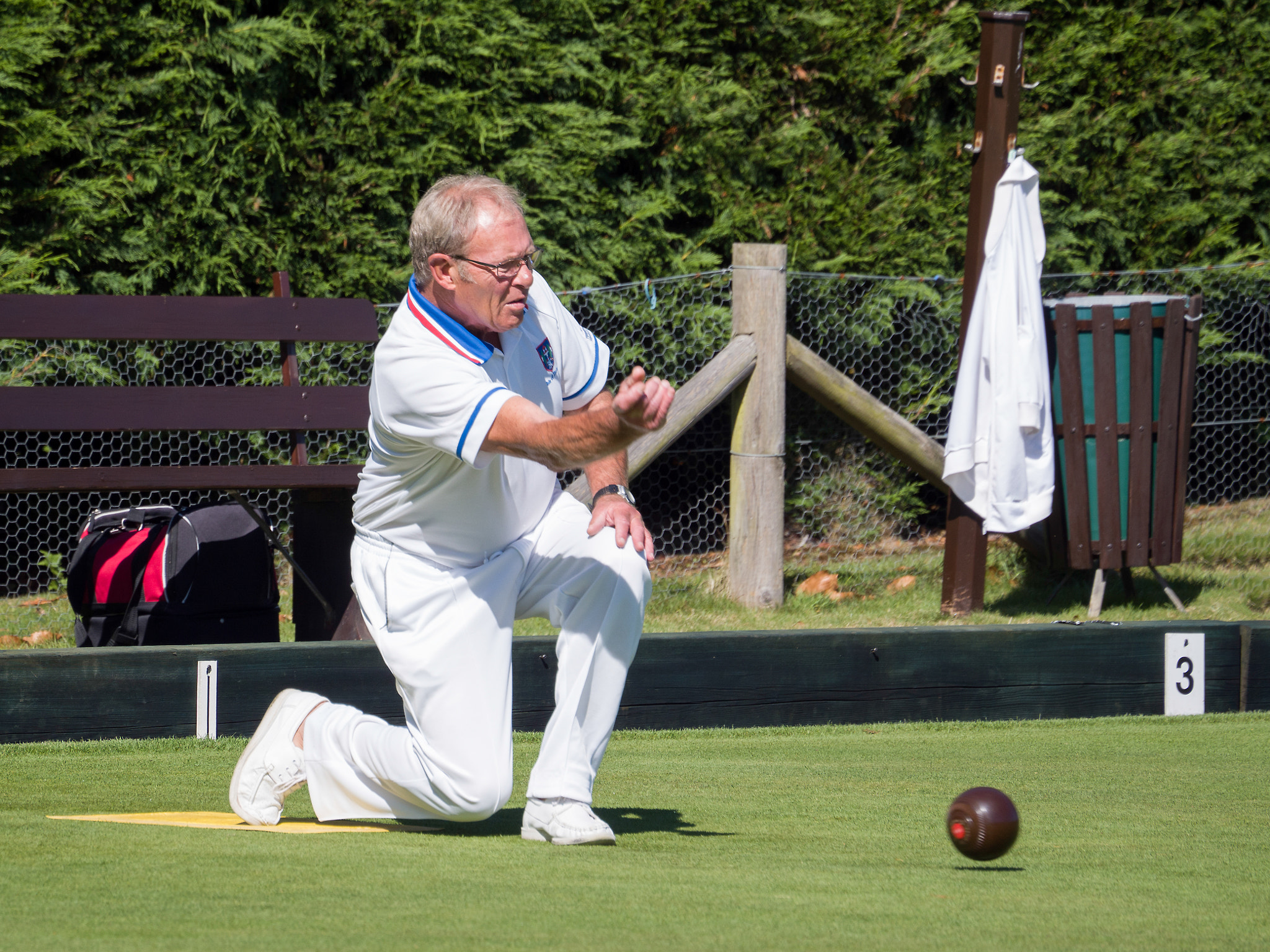 Olympus PEN-F sample photo. Isle of thorns, sussex/uk - september 11 : lawn bowls match at i photography