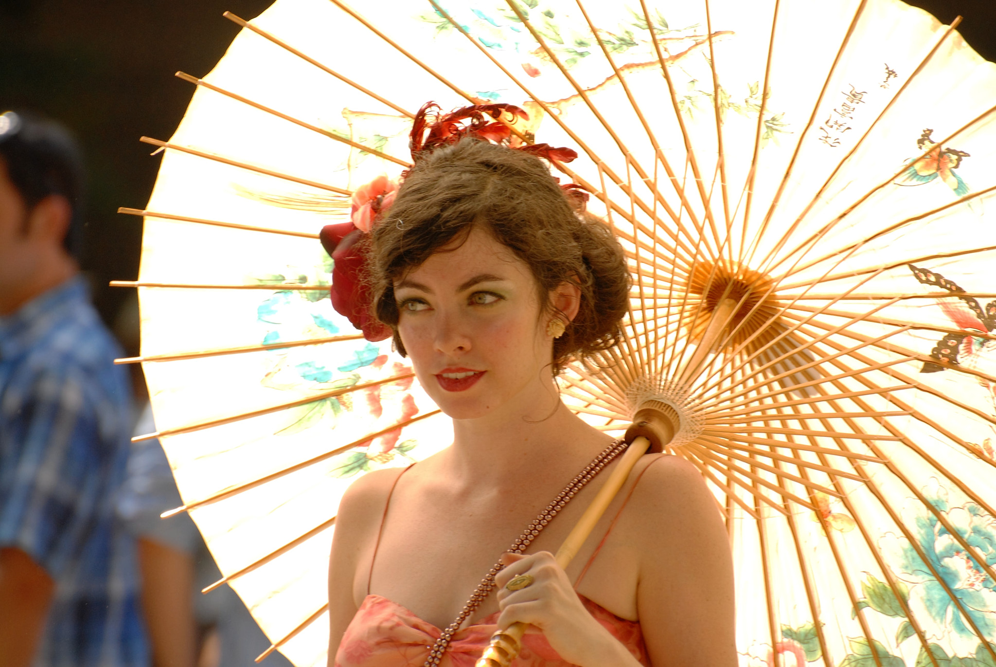 Nikon D200 sample photo. Girl with the parasol photography