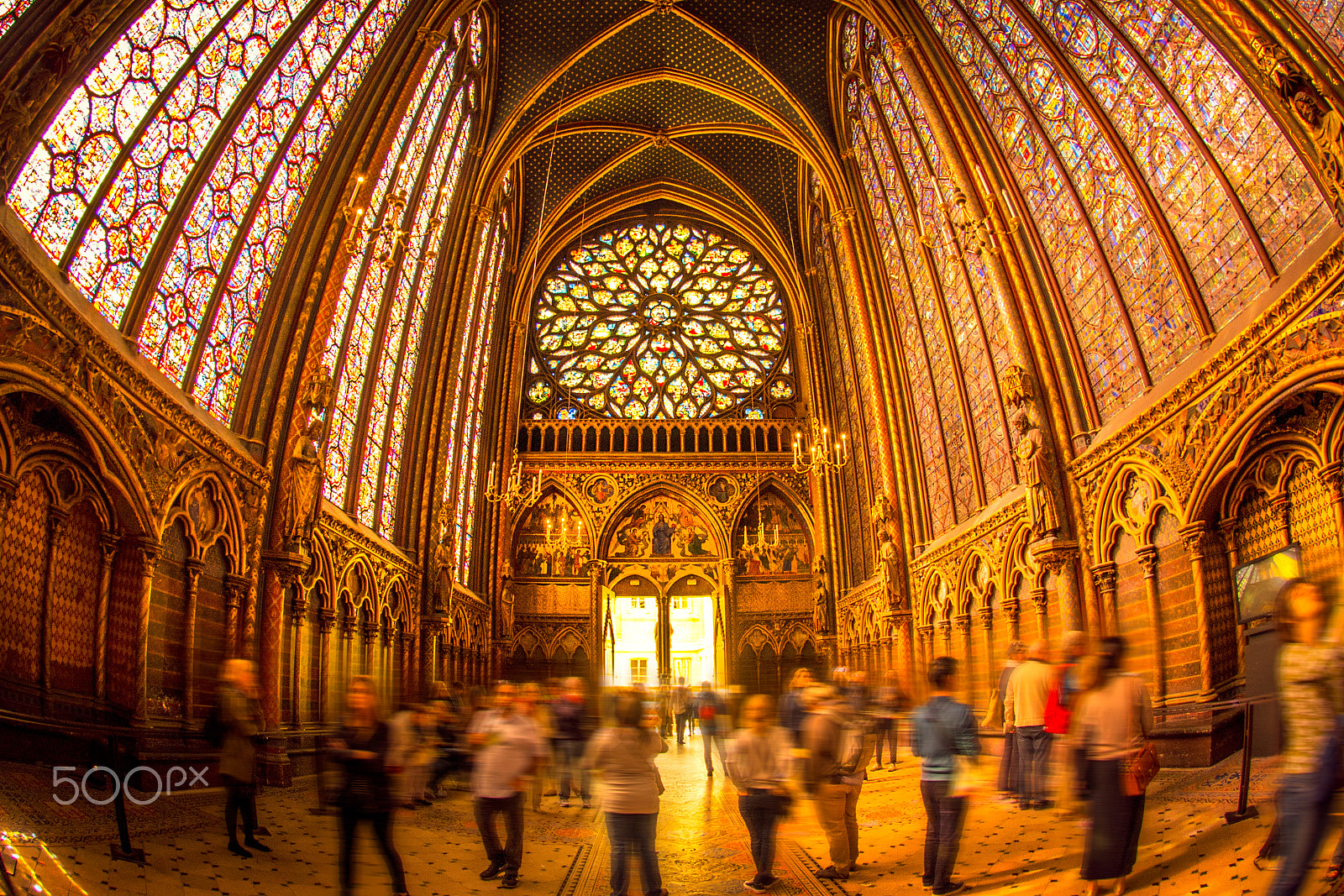 Nikon AF DX Fisheye-Nikkor 10.5mm F2.8G ED sample photo. Sainte-chapelle photography
