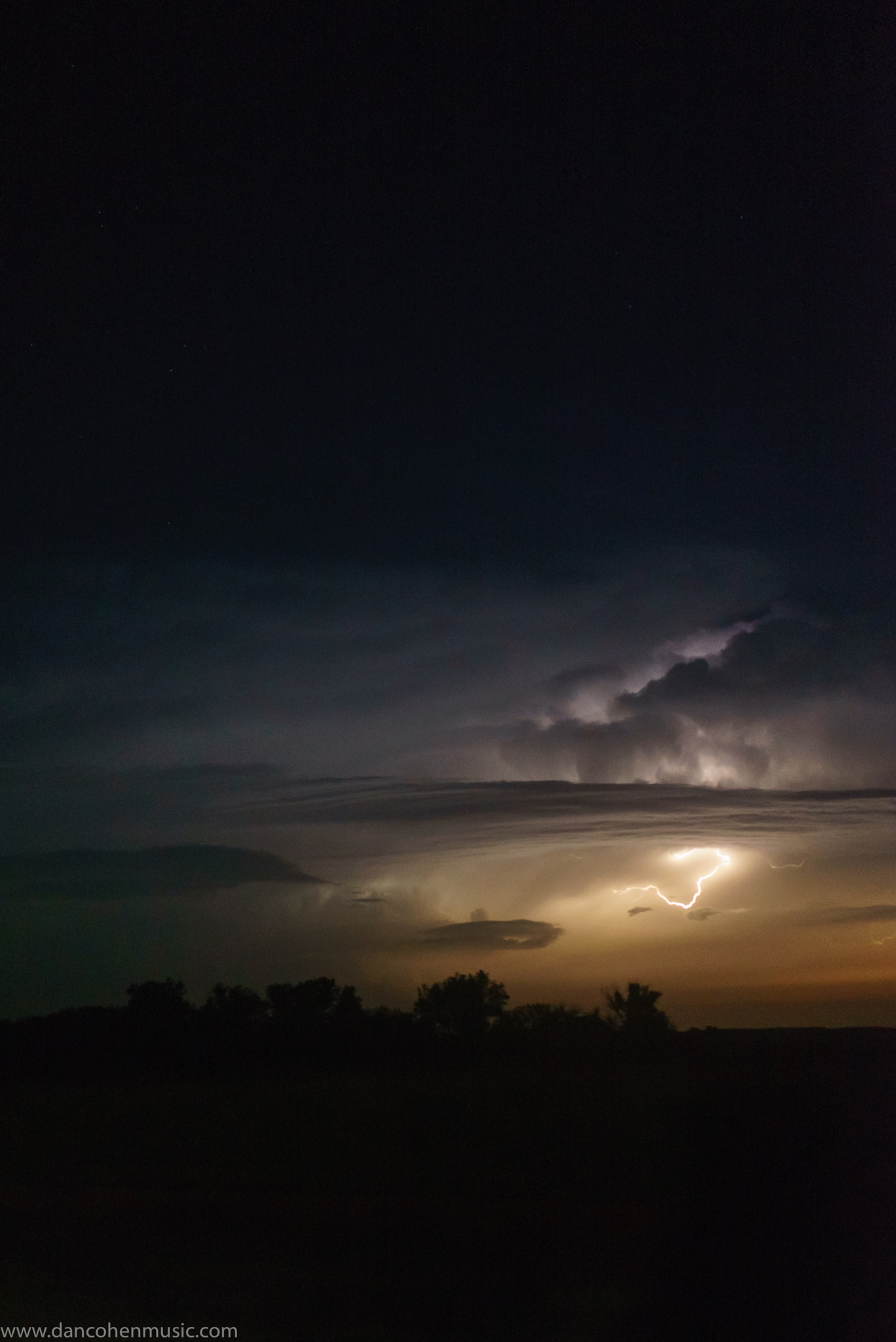 Sony a7S II + Sony Sonnar T* FE 55mm F1.8 ZA sample photo. Nebraska heat lightning photography