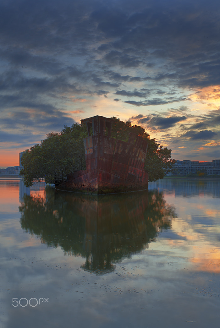 Nikon D3 sample photo. Shipwreck photography