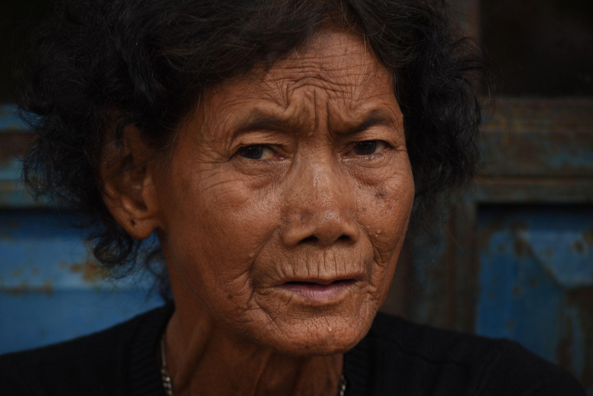 Manual Lens No CPU sample photo. Bà già bản người mạ photography
