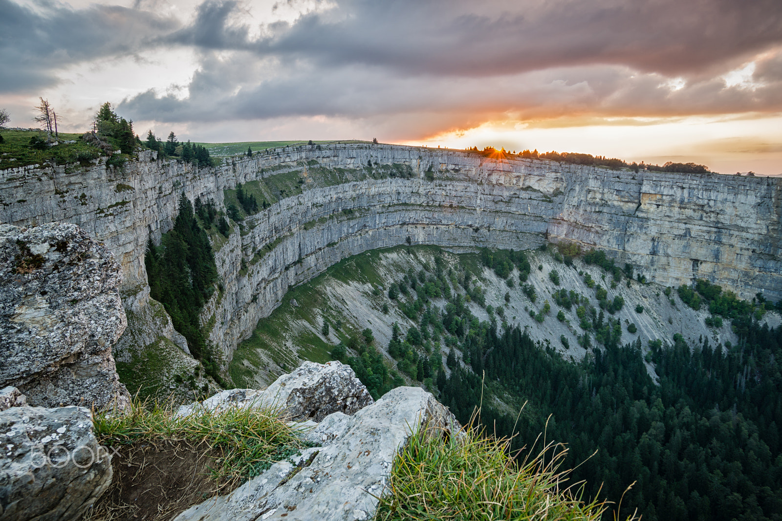 Minolta AF 17-35mm F2.8-4 (D) sample photo. Creux de van - jura - switzerland photography