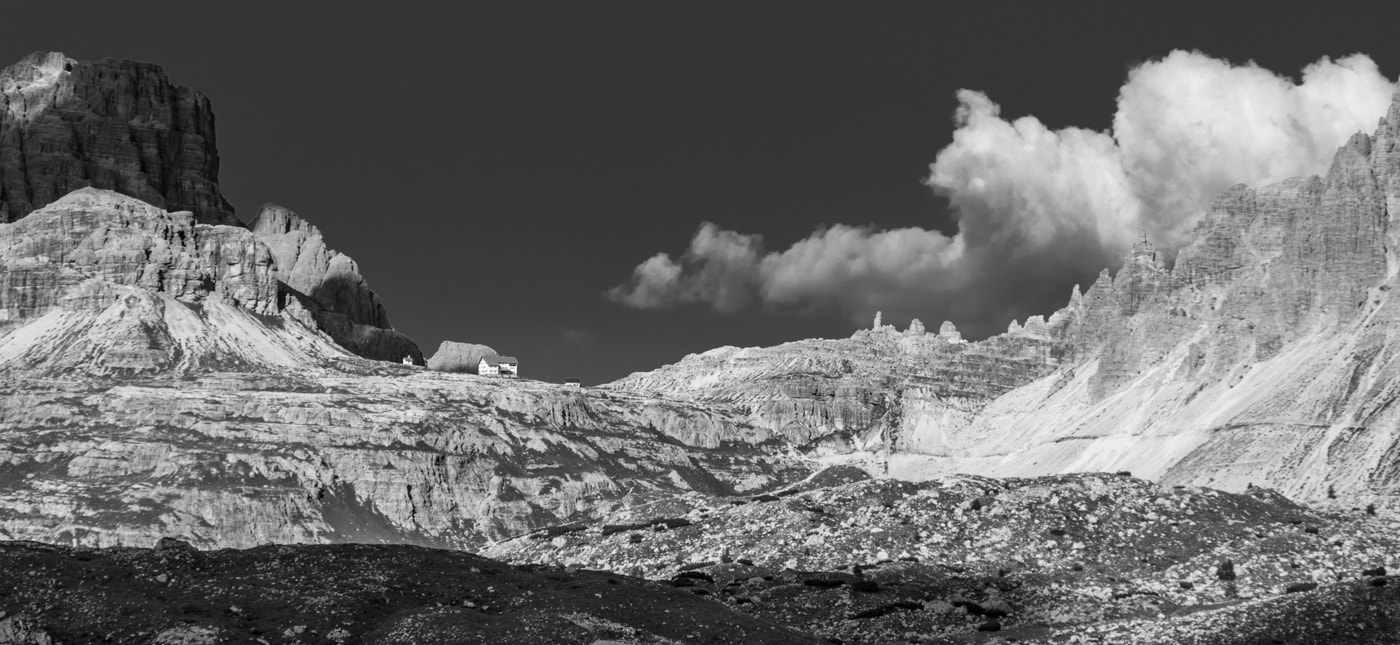 HD Pentax DA 55-300mm F4.0-5.8 ED WR sample photo. Rifugio locatelli - tre cime di lavaredo photography