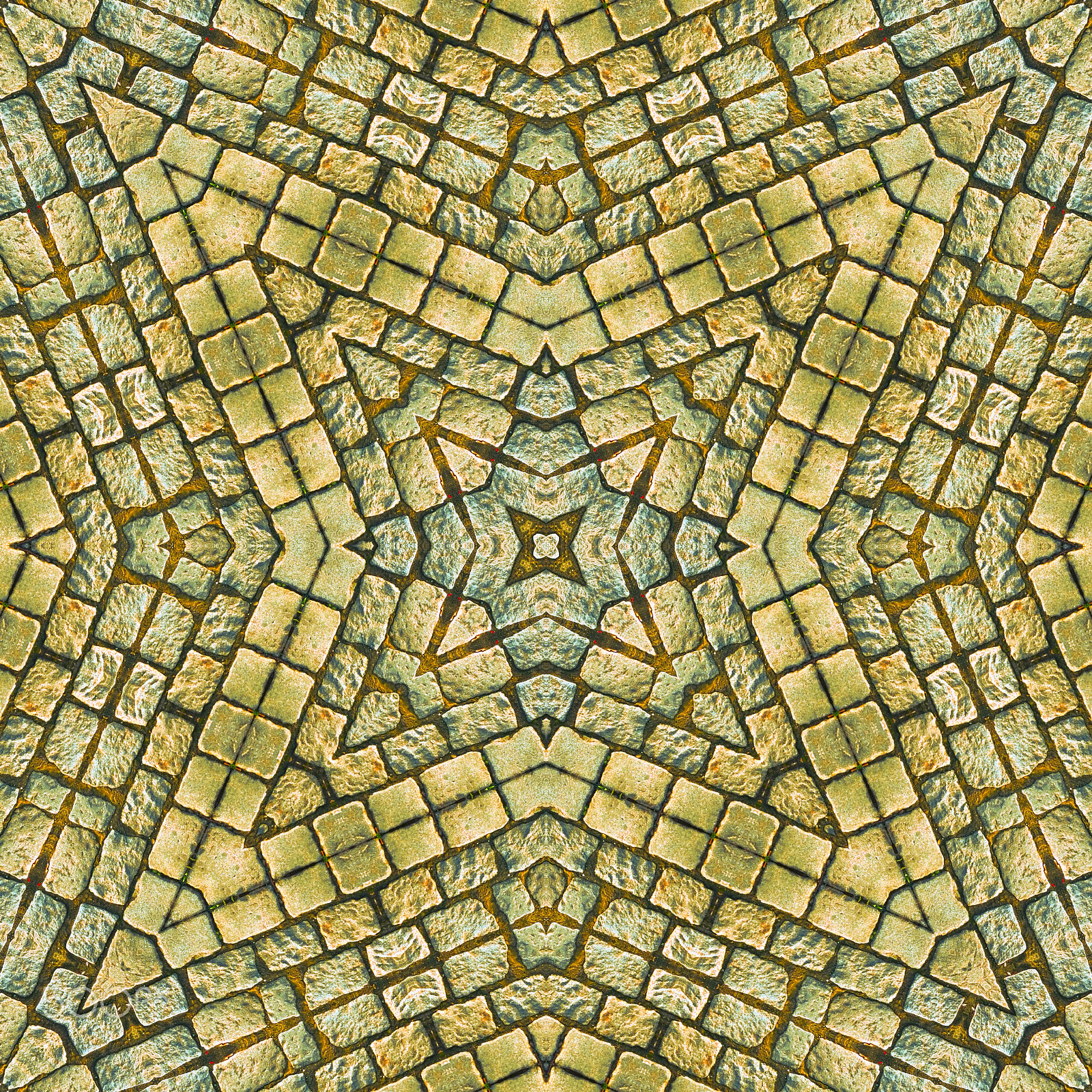 Canon EOS 700D (EOS Rebel T5i / EOS Kiss X7i) + Canon EF 75-300mm F4.0-5.6 IS USM sample photo. Kaleidoscope abstract background. seamless pattern. stone paveme photography