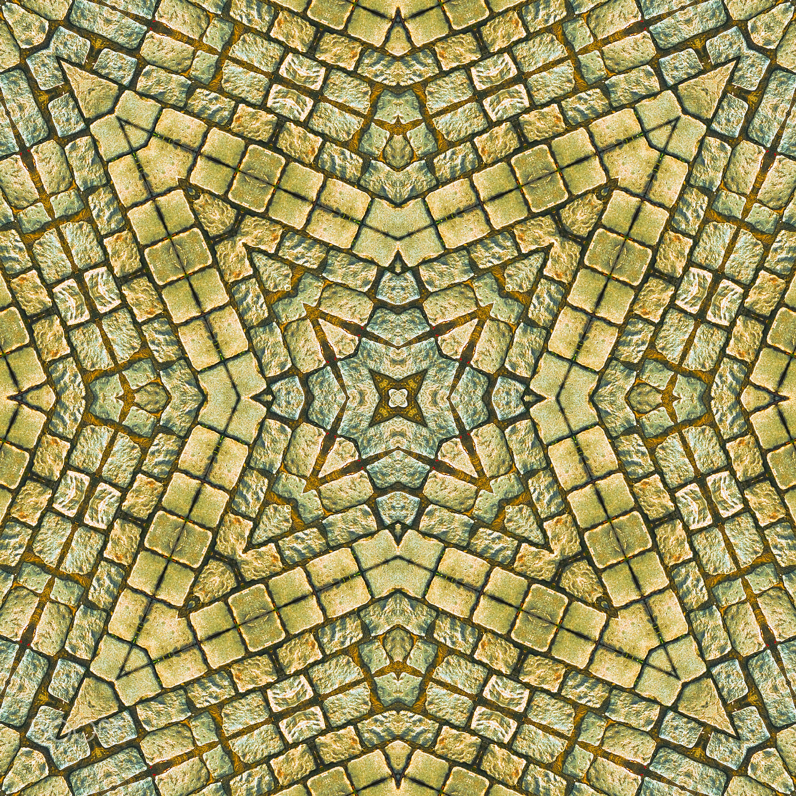 Canon EF 75-300mm F4.0-5.6 IS USM sample photo. Kaleidoscope abstract background. seamless pattern. stone paveme photography