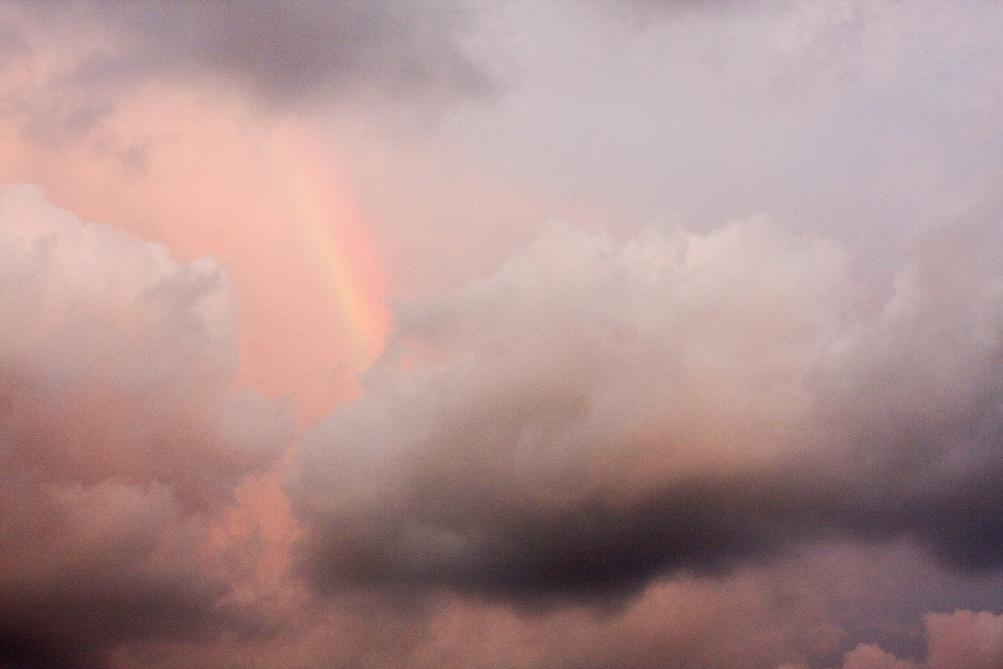 Canon EOS 40D + Canon EF 50mm F1.4 USM sample photo. Clouds and rainbow photography