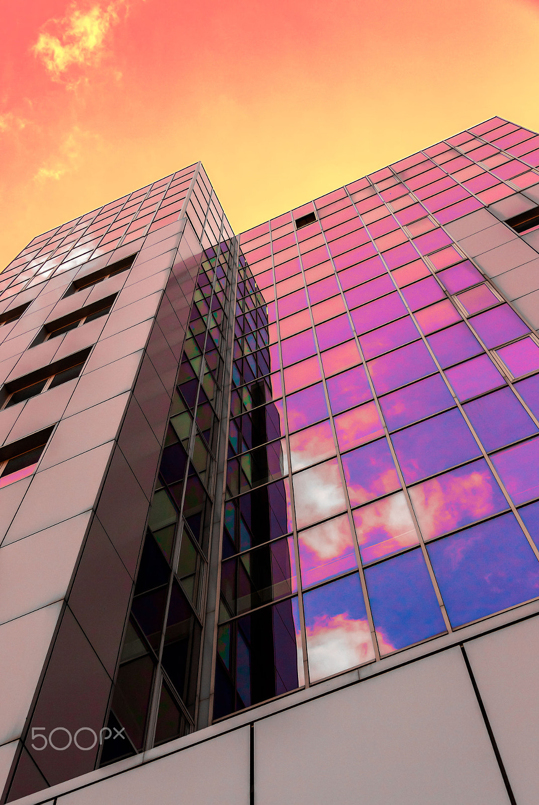 Canon EF-S 17-85mm F4-5.6 IS USM sample photo. Buildings in the sunset 3 photography