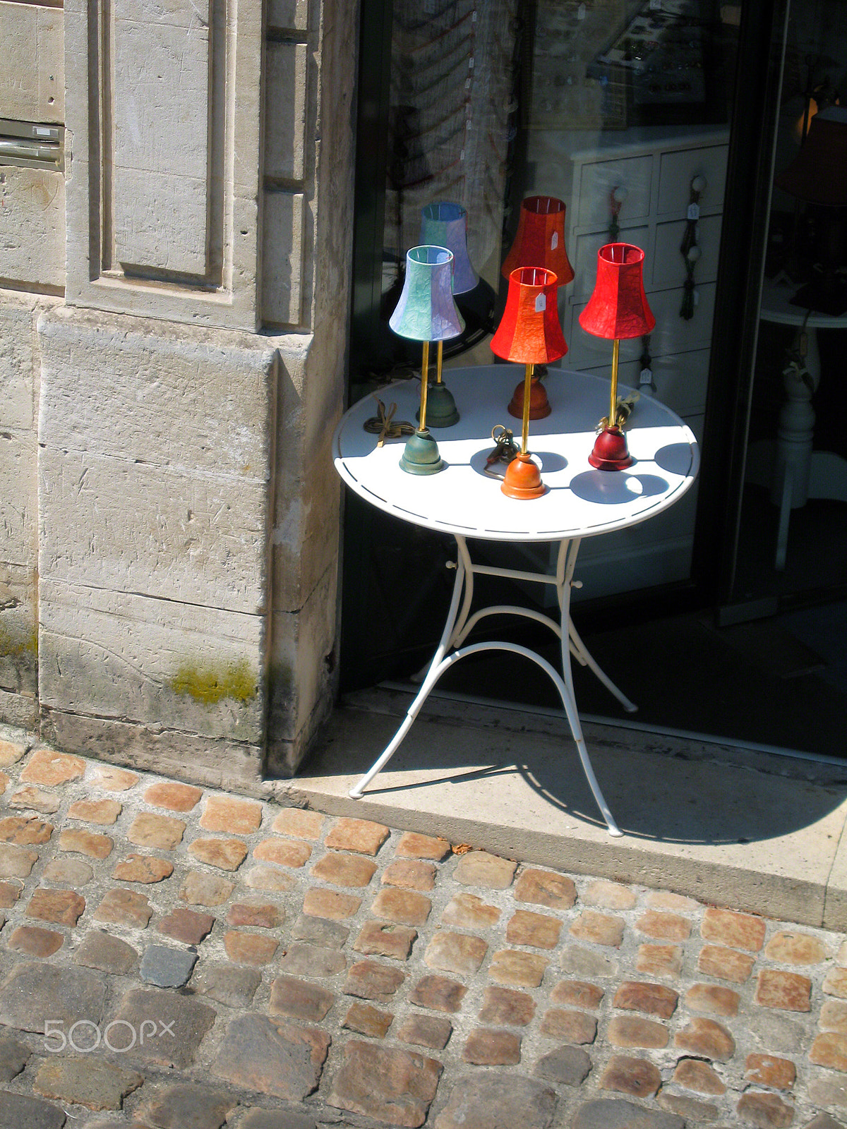 Canon POWERSHOT SD550 sample photo. Lamps for sale st emilion 2007 photography