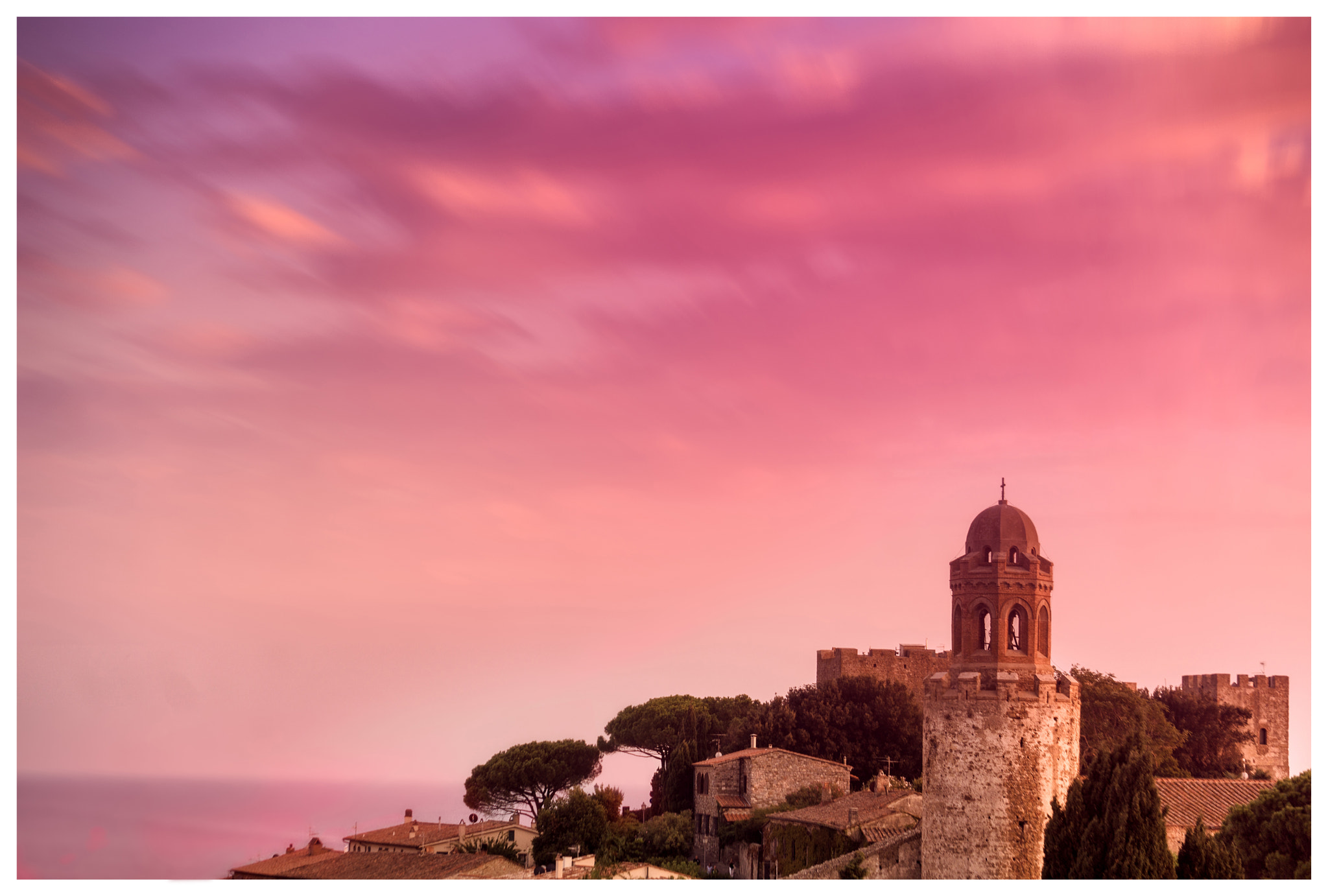 Sony a5100 sample photo. Sunset over castiglione photography
