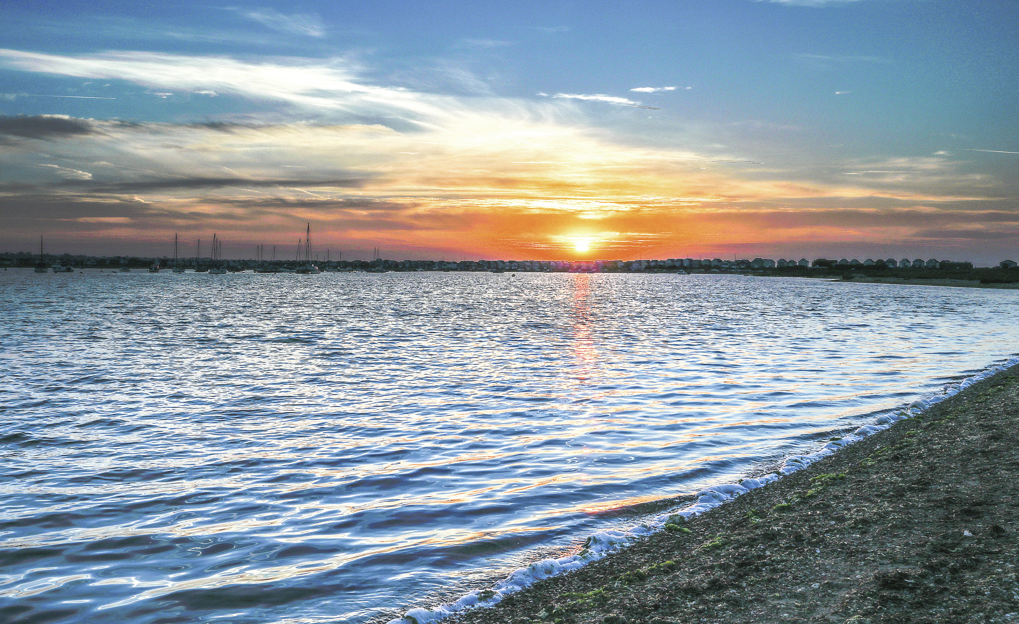 Canon EF 24-105mm F3.5-5.6 IS STM sample photo. Christchurch harbour sunrise photography