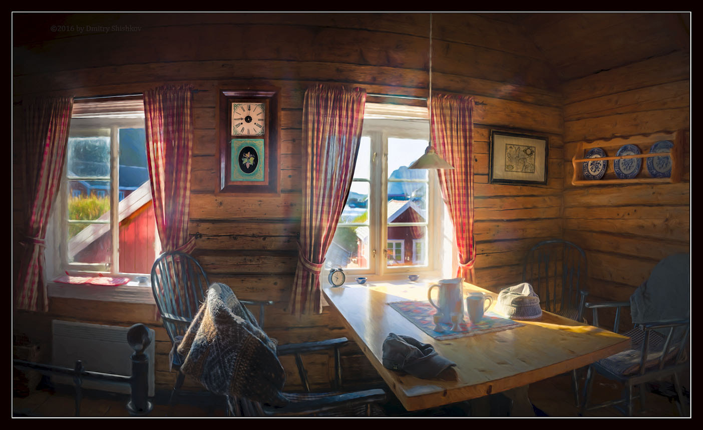 Pentax smc DA* 55mm F1.4 SDM sample photo. A sunny day in the rorbuer fishing hut photography