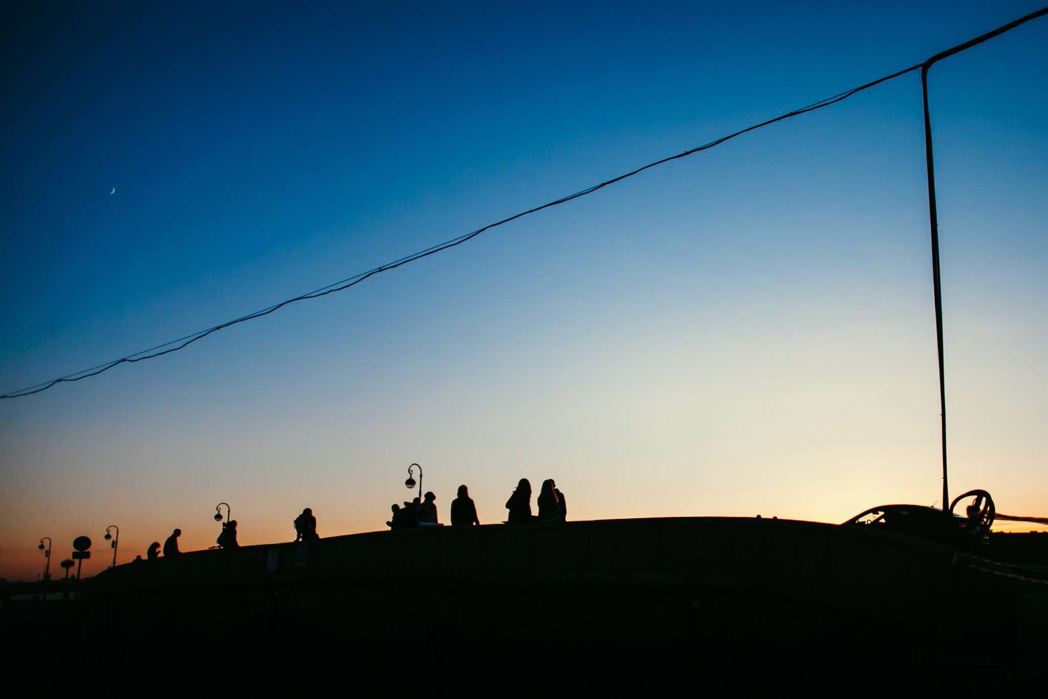 Canon EF 20mm F2.8 USM sample photo. Sunset in saint-petersburg photography