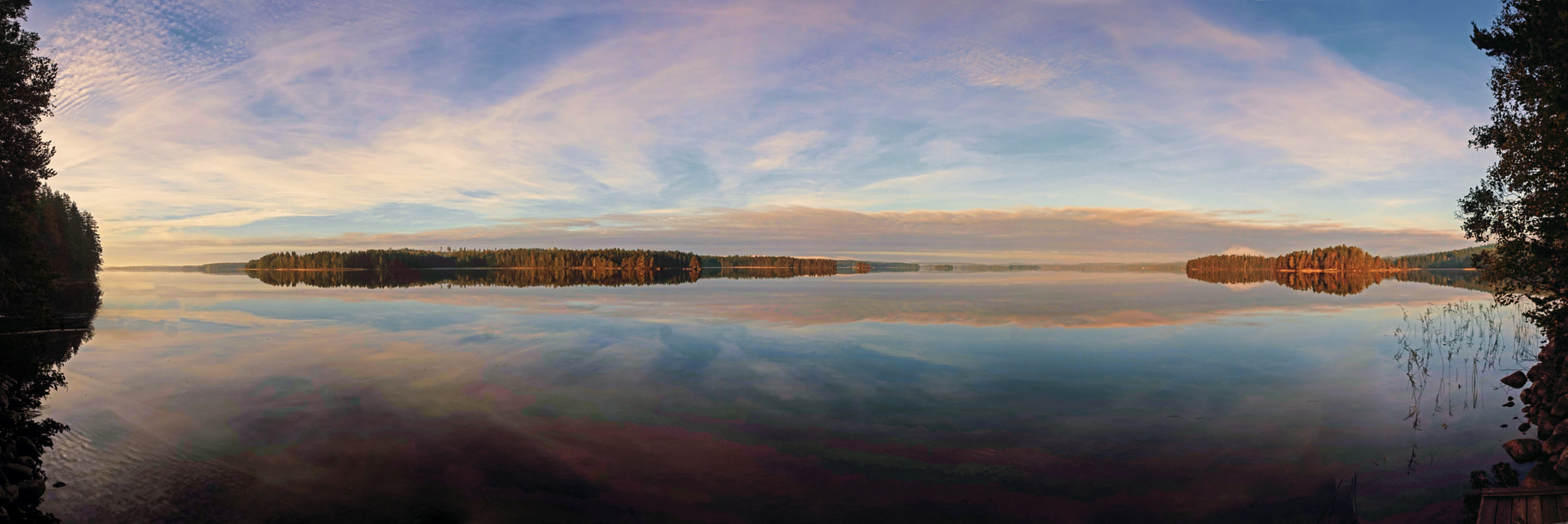 Sony a7 + 20mm F2.8 sample photo. Lake panorama photography