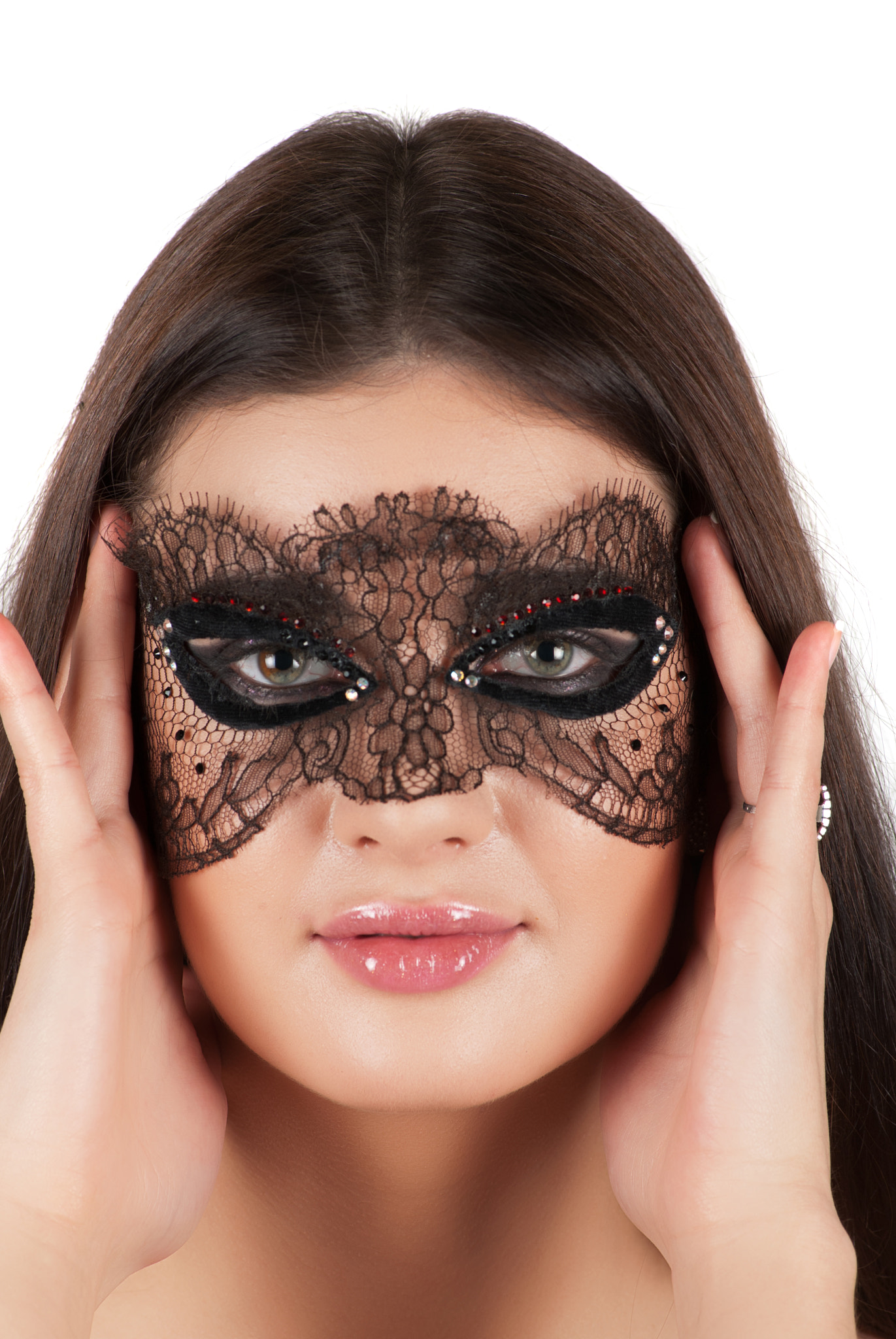 Nikon AF-Nikkor 80-200mm F2.8D ED sample photo. Girl at mask photography