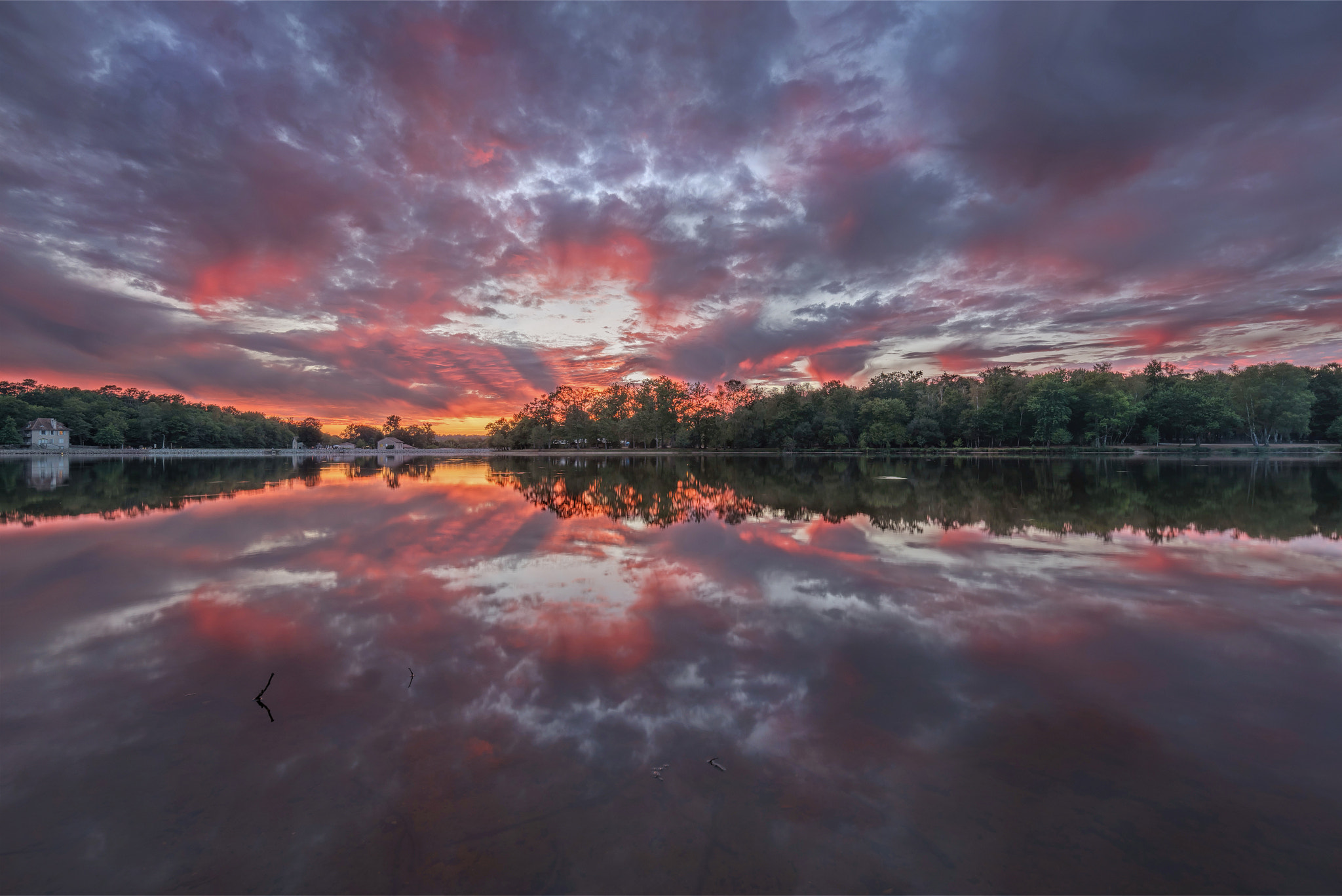 Nikon D750 + Tamron SP 15-30mm F2.8 Di VC USD sample photo. Messy sunset - wider shot photography