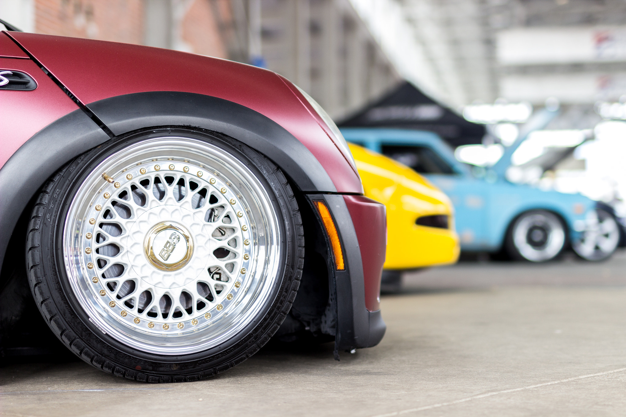 Sigma 50mm F1.4 EX DG HSM sample photo. Mini cooper s slammed photography