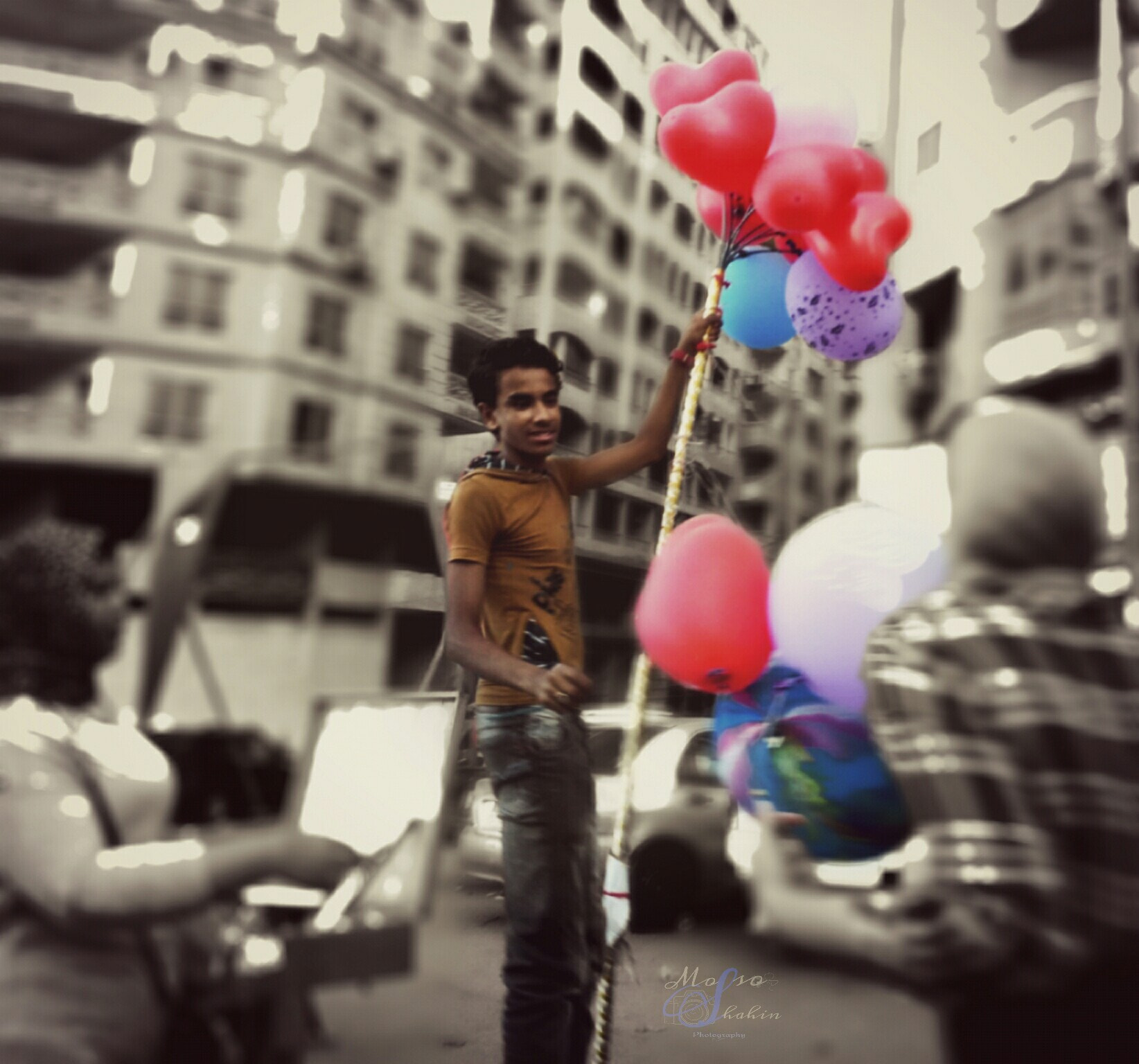 Samsung Galaxy Note 8.0 sample photo. Balloon guy photography