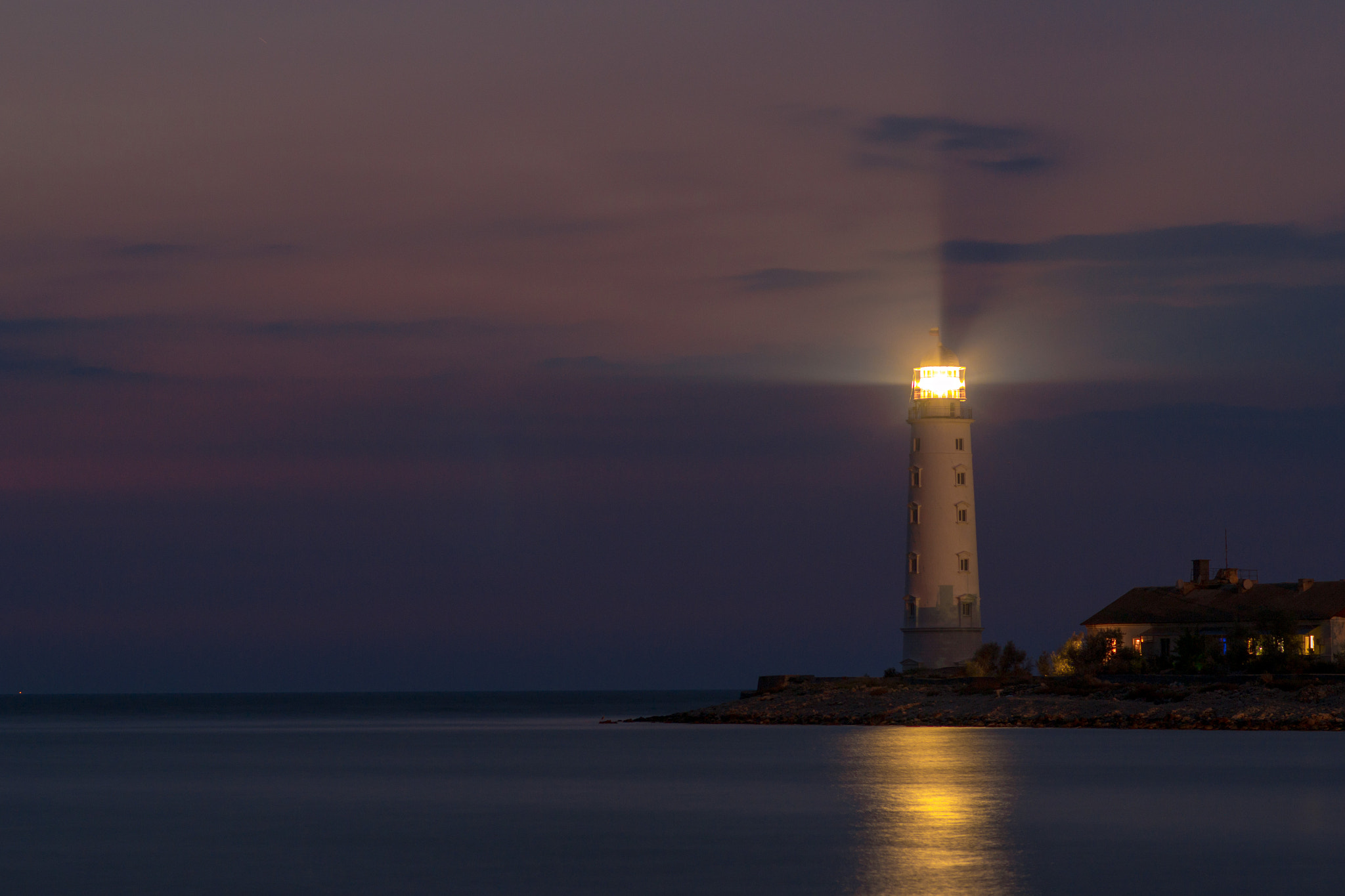 Nikon D3100 + Nikon AF-S Nikkor 85mm F1.8G sample photo. The lighthouse at cape chersonese photography