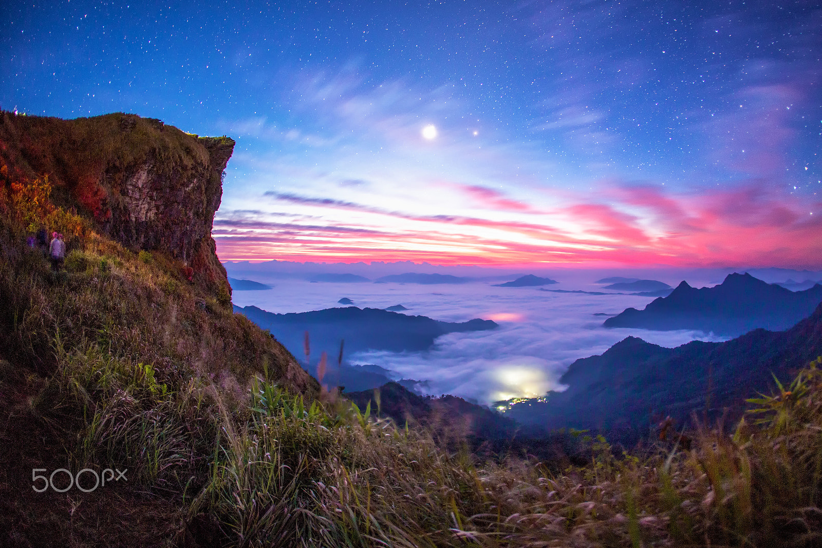 Canon EOS 6D + Canon EF 15mm F2.8 Fisheye sample photo. Sunrise over sea of fog at phu chi fa photography