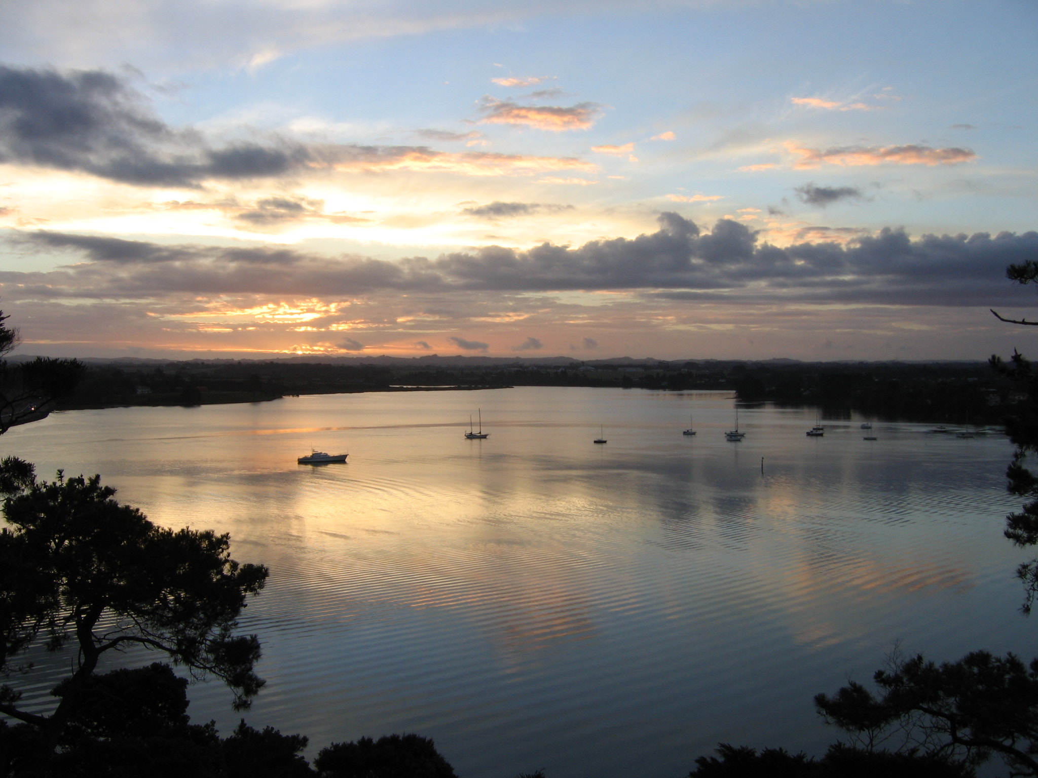 Canon POWERSHOT A95 sample photo. Sunset near auckland photography