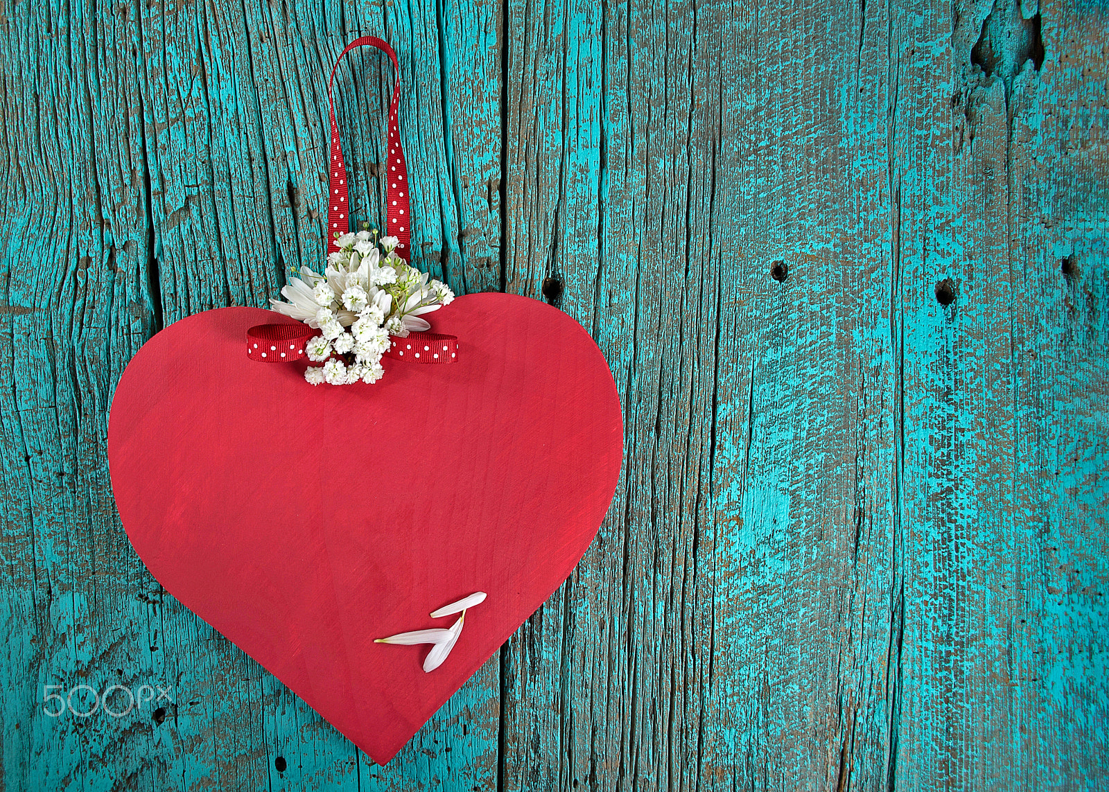 Nikon D750 + Nikon AF-S DX Nikkor 18-140mm F3.5-5.6G ED VR sample photo. Red wooden heart with daisy bouquet photography
