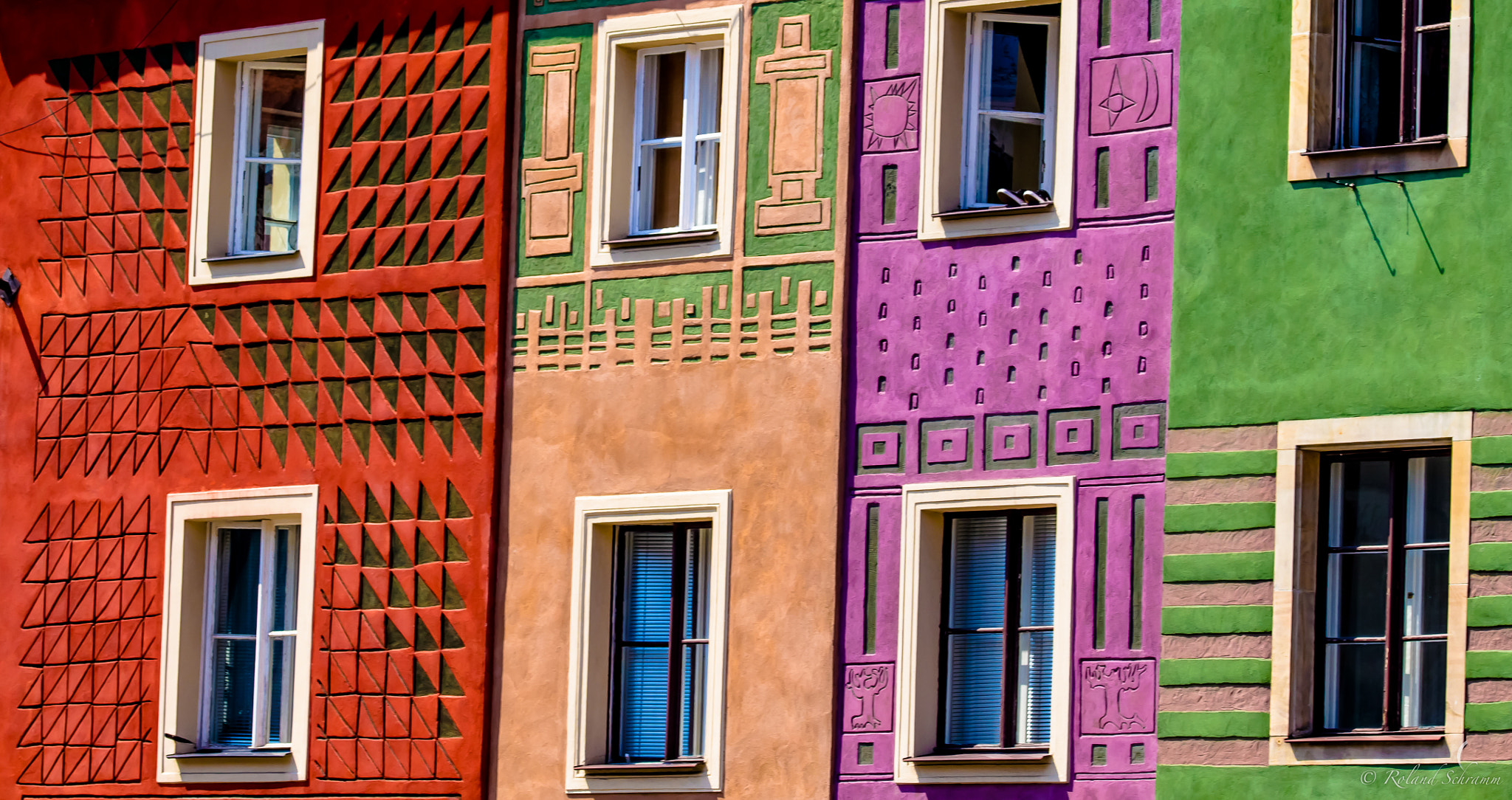 Sigma 105mm F2.8 EX DG OS HSM sample photo. Colorful houses photography