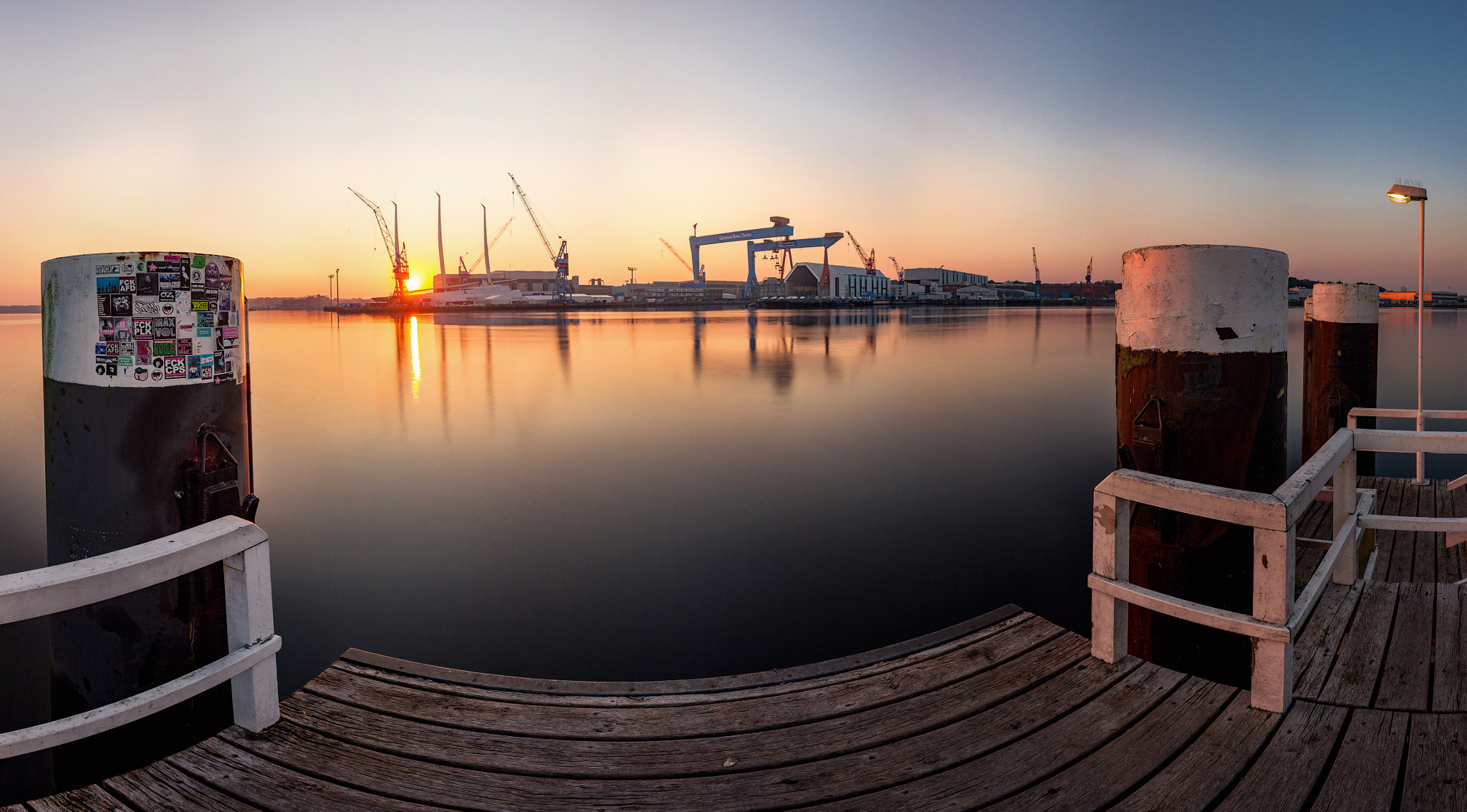 Canon EF 24mm F2.8 IS USM sample photo. Port of kiel - shipyard photography