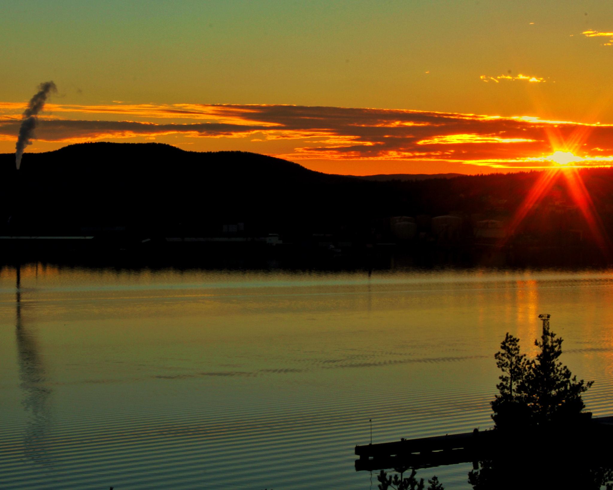 Canon EF-S 18-55mm F3.5-5.6 IS sample photo. Sunset, Örnsköldsviks coastal inlet ii photography