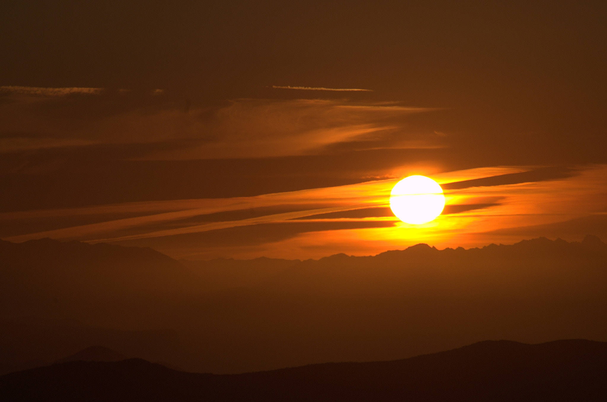 Nikon AF Nikkor 70-300mm F4-5.6G sample photo. Sunset since mont ventoux photography
