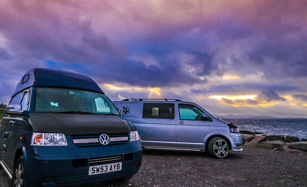 Canon EOS 650D (EOS Rebel T4i / EOS Kiss X6i) + Sigma 10-20mm F4-5.6 EX DC HSM sample photo. Two vans in kerry photography