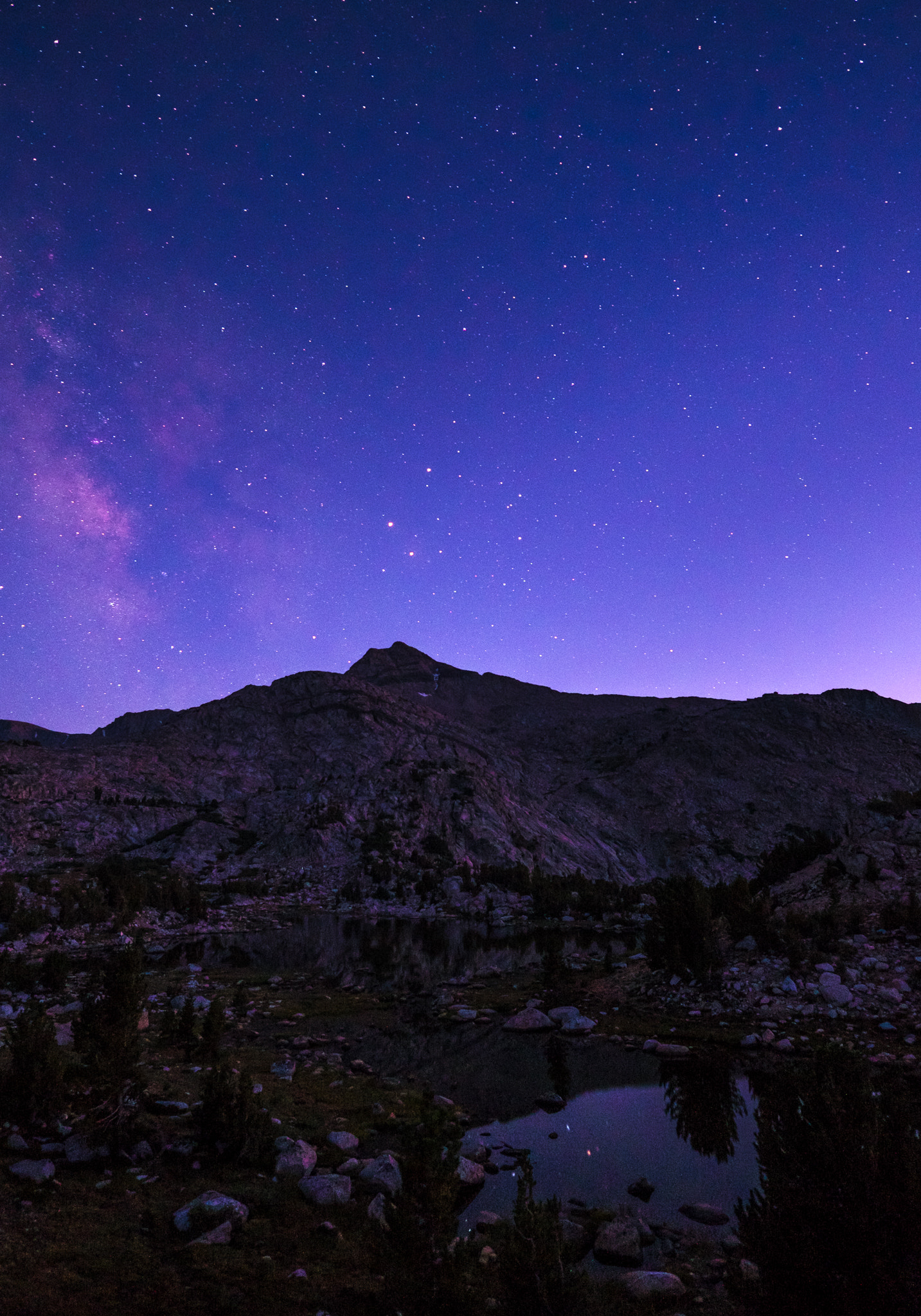 ZEISS Touit 12mm F2.8 sample photo. Stars over humphreys basin photography