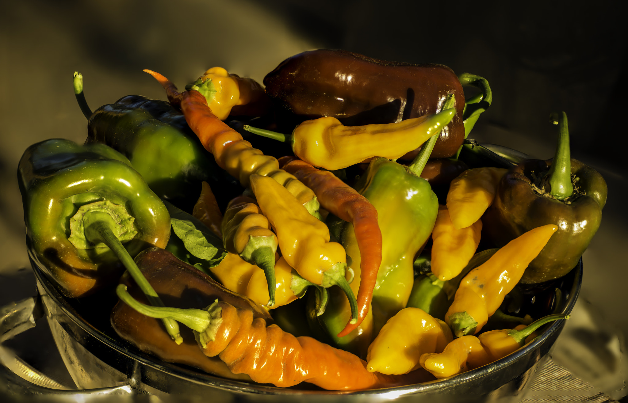 Nikon D800 + AF Micro-Nikkor 60mm f/2.8 sample photo. Chili peppers from my garden photography