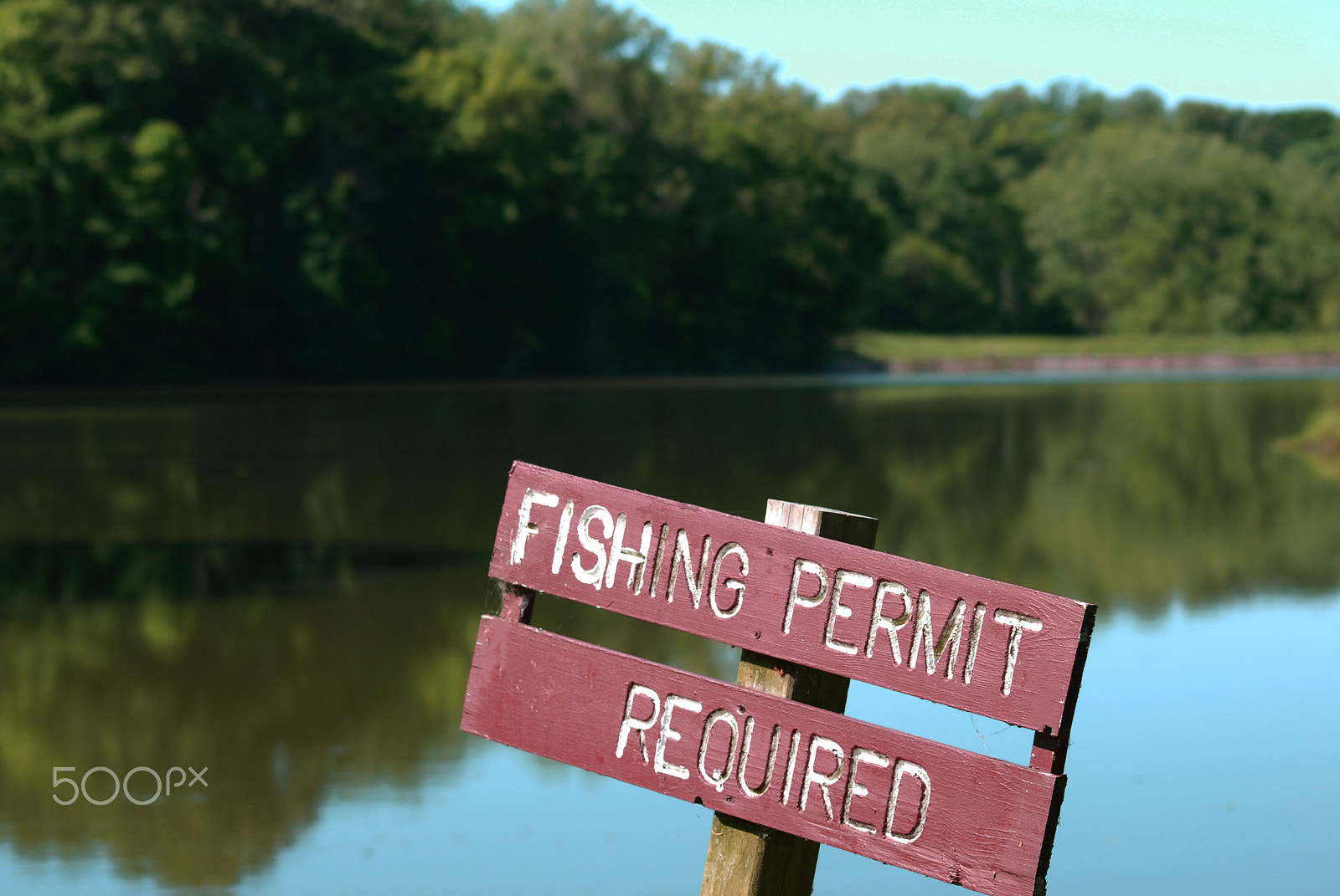 Sigma 70-300mm F4-5.6 APO DG Macro sample photo. Fishing permit required photography