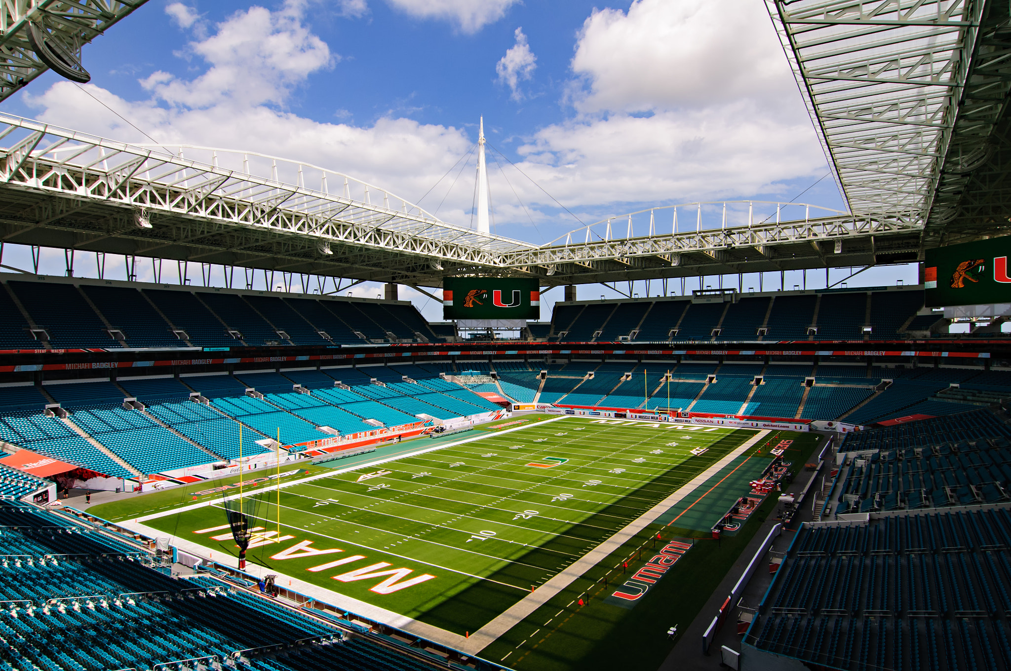 Nikon D300 sample photo. Hard rock stadium photography