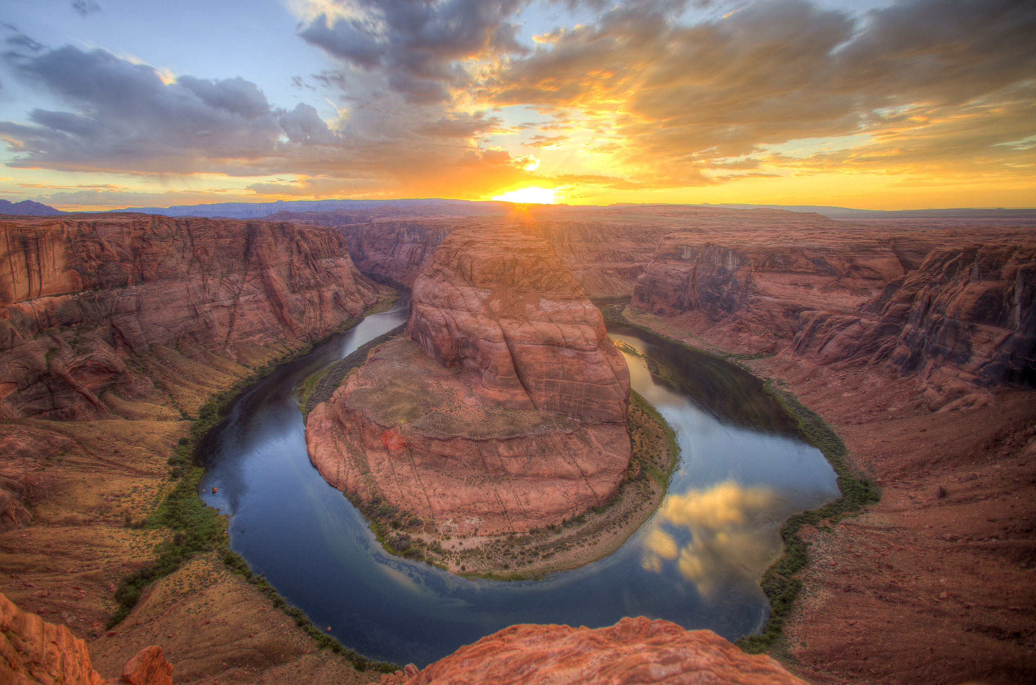 Canon EOS 6D sample photo. Sunset at horseshoe bend photography