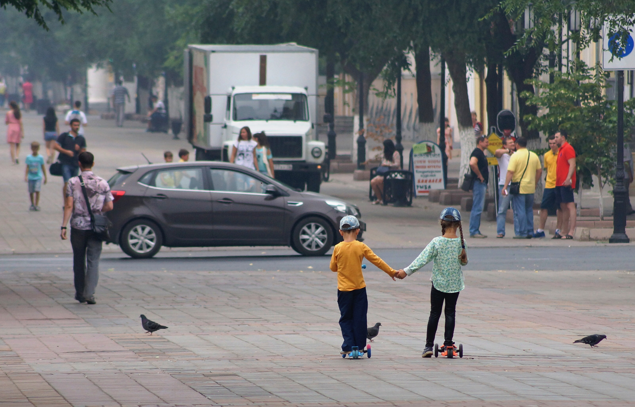 Sony SLT-A65 (SLT-A65V) + Tamron Lens (255) sample photo. Love and pigeons.)) photography