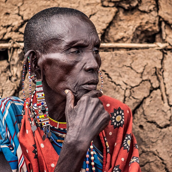 Fujifilm X-T1 + Fujifilm XF 56mm F1.2 R APD sample photo. Love the wild. maasai woman portrait photography