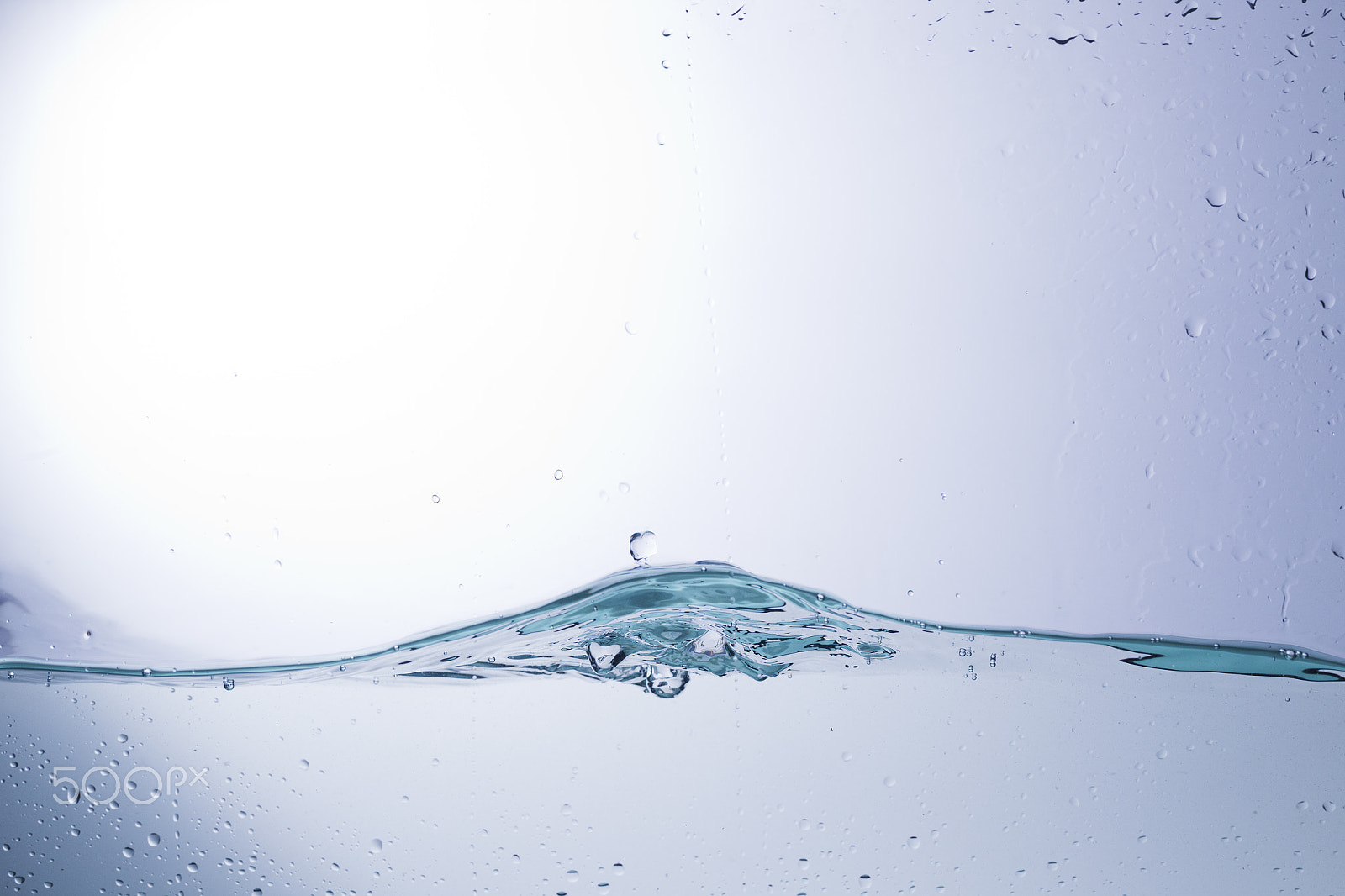 Canon EF 100mm F2.8L Macro IS USM sample photo. Clear water on a monochromatic background, abstraction photography