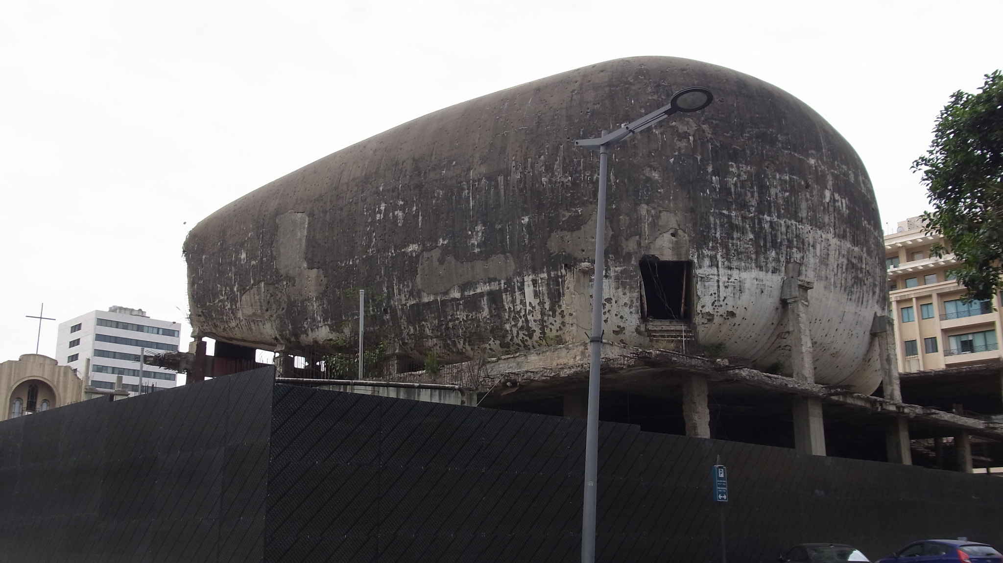 Ricoh CX3 sample photo. "beirut's brutalist 'egg' (2016)" photography