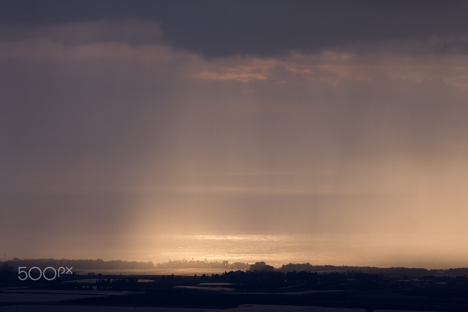 Canon EOS 550D (EOS Rebel T2i / EOS Kiss X4) + Sigma 70-200mm F2.8 EX DG OS HSM sample photo. Purple rain clouds photography