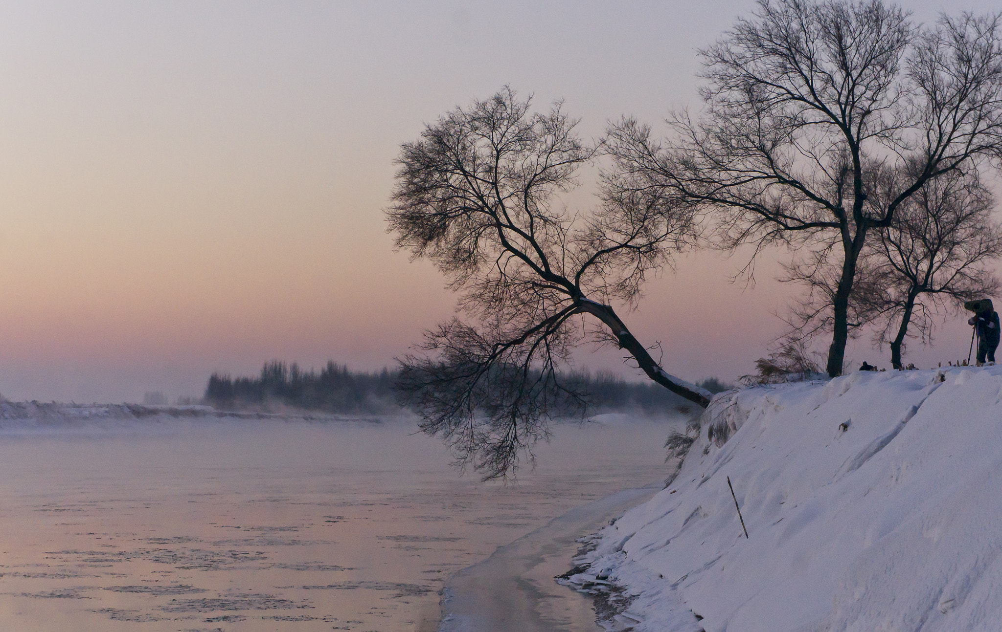 Sony NEX-5C sample photo. The morning mist in songhuariver photography