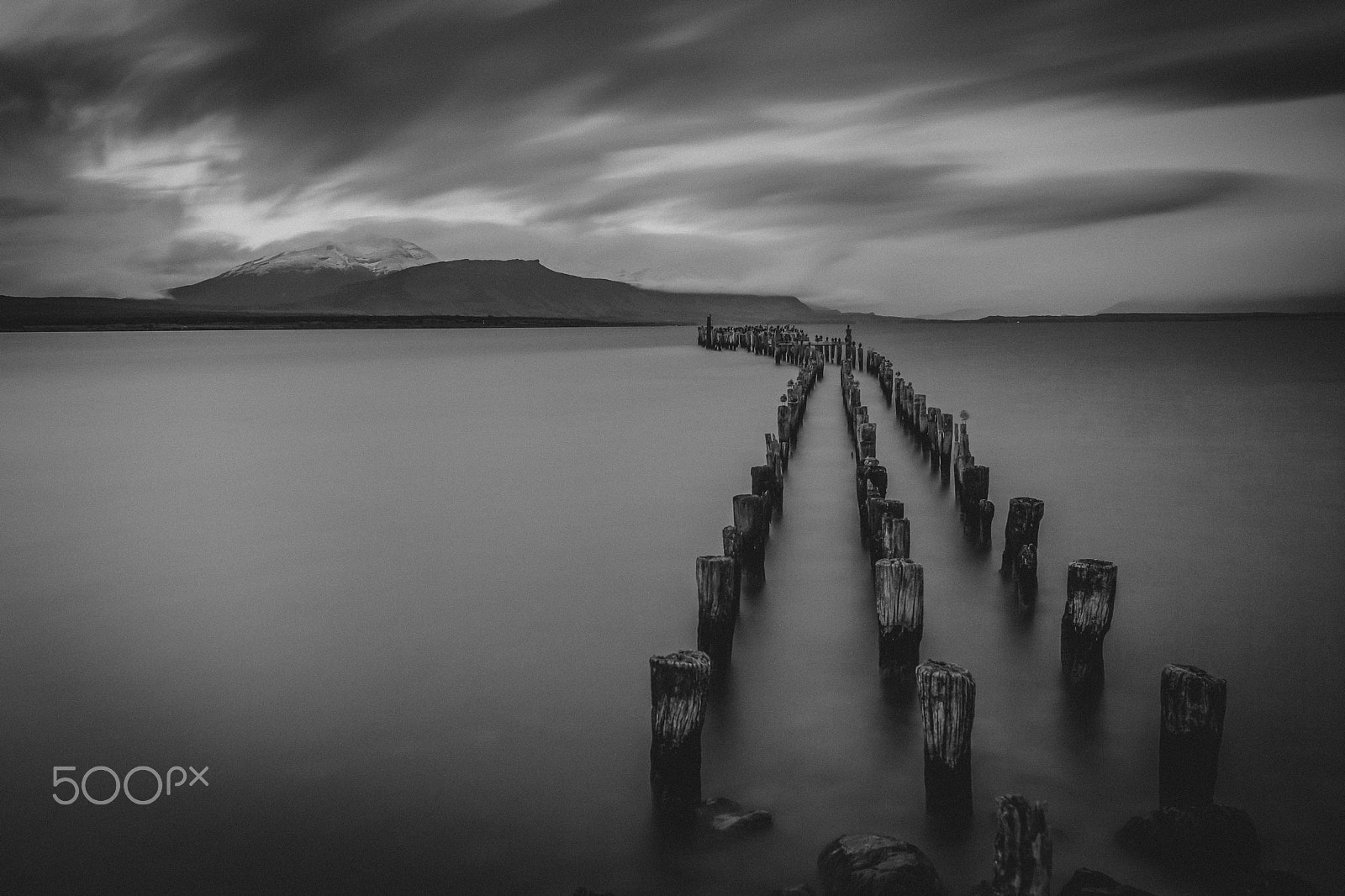 Canon EOS-1D X + Canon EF 35mm F1.4L USM sample photo. Pier in puerto natales. chile photography