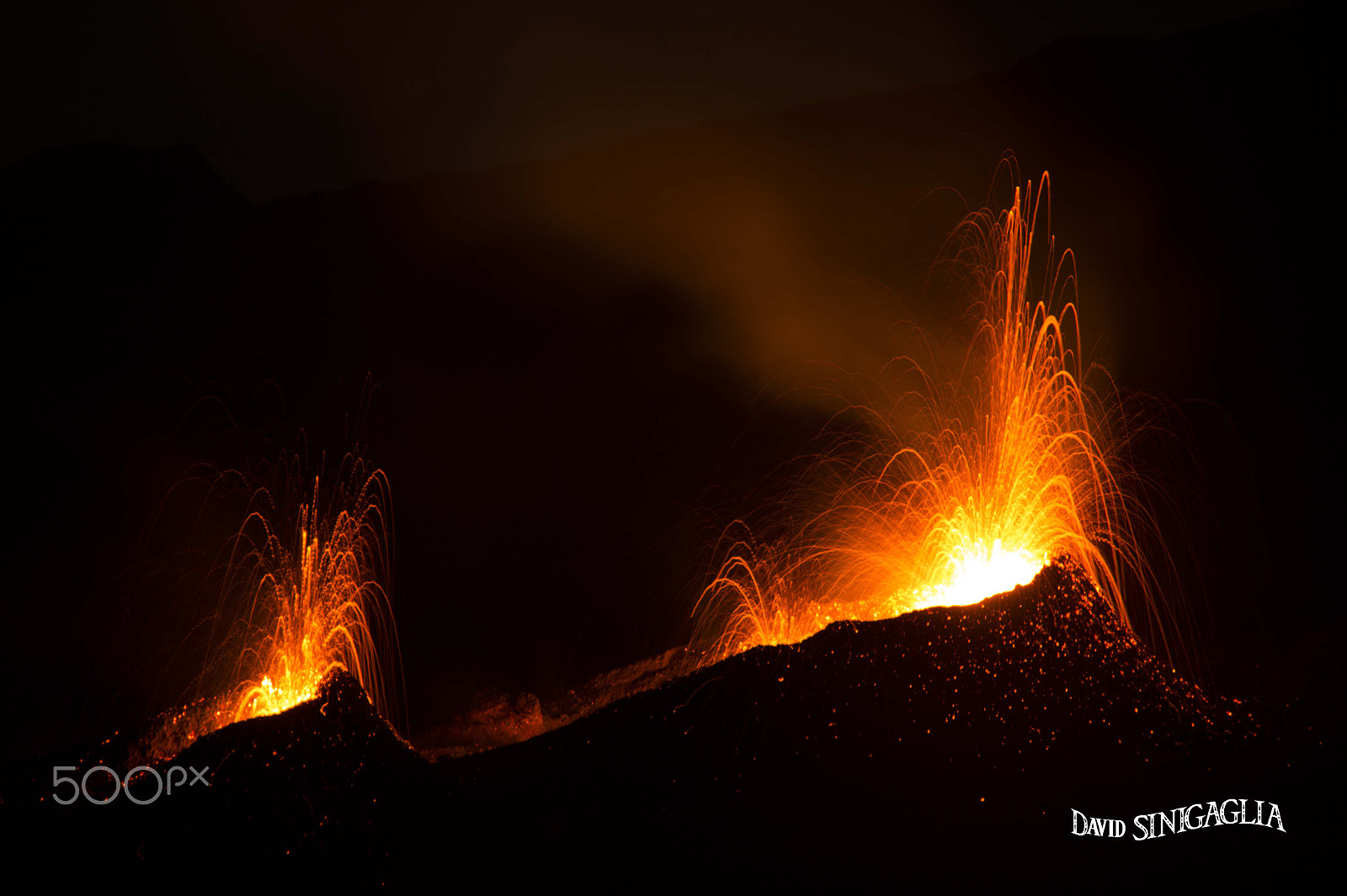 Nikon Df sample photo. Lava eruption photography