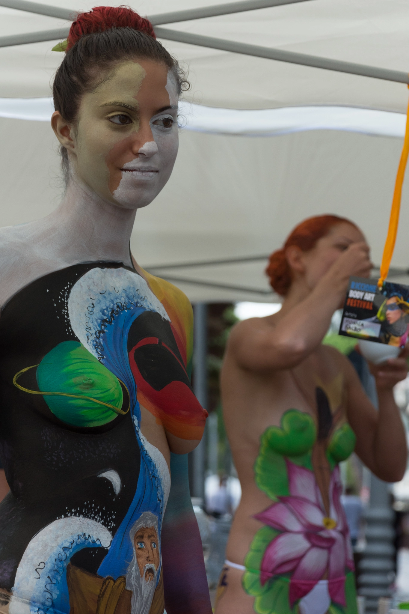 Nikon D7200 + Nikon AF-S DX Nikkor 18-135mm F3.5-5.6G ED-IF sample photo. 3° body painting riccione 2016 photography