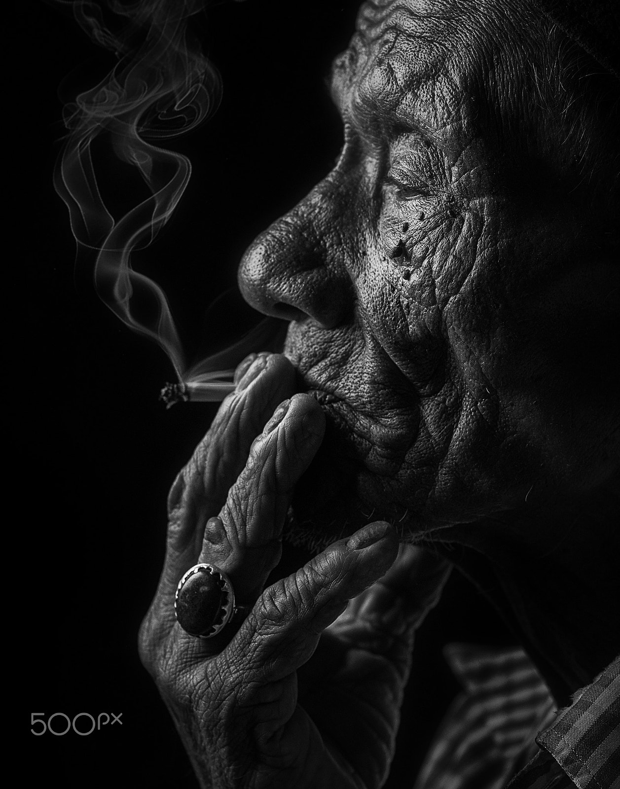 Nikon D7000 + Sigma 85mm F1.4 EX DG HSM sample photo. Smoker #85 photography